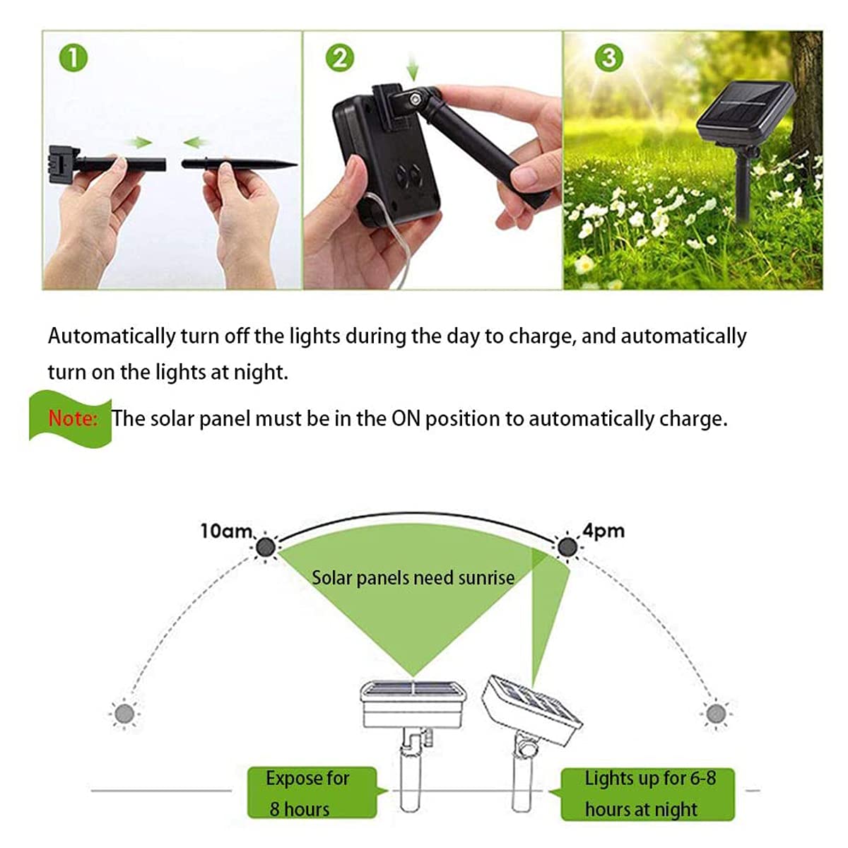 Amzstar Solar Ladybugs String Lights, Waterproof 13Ft 10Led Metal Fairy Lights,Solar Outdoor Lights Garden Decoration Patio Lights For Lawn Yard Garden Wedding Christmas Party Decor (Warm White)