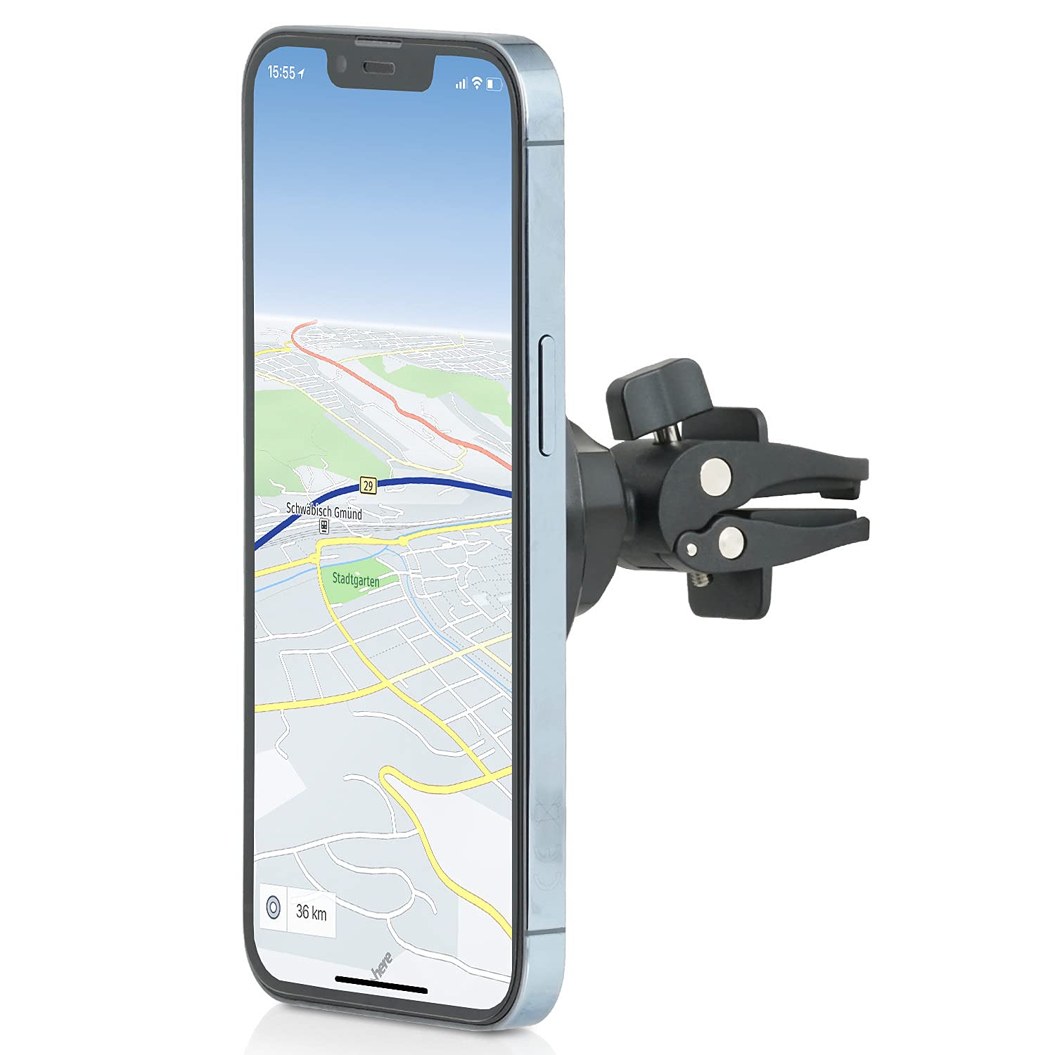 Wicked Chili Magnetic Air Vent Phone Holder Compatible With Apple Magsafe Iphone 16, 15, 14, 13, 12 Car Mount Magnet Holder, Car Accessories, Charging Not Supported (Pro, Max, Plus, Mini) Black