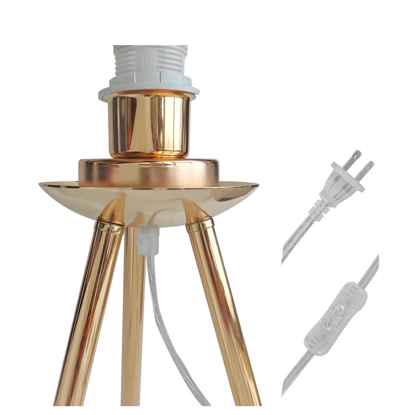 Lincwonz Pink Feather Lamp Tripod Lamp For For Girls Bedrooms Living Room Aesthetic Decor Desk Lamp Unique Bedside Lamps Gold Large Table Lamp (Tripod Lamp - Pink)