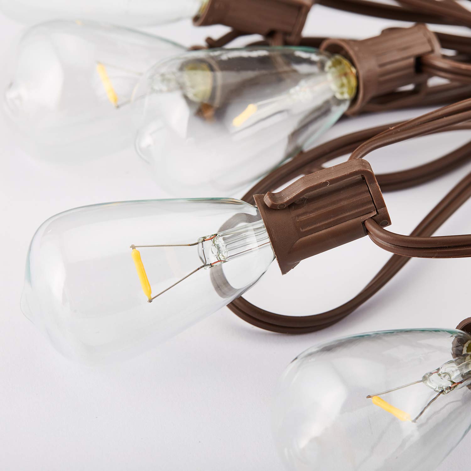 Zhongxin Solar String Lights Outdoor, Patio Lights String Waterproof With 10 Classic St38 Led Edison Bulbs, Perfect For Garden, Backyard, Pergola, Party, Cafe, Bistro, Wedding, Camping Decoration