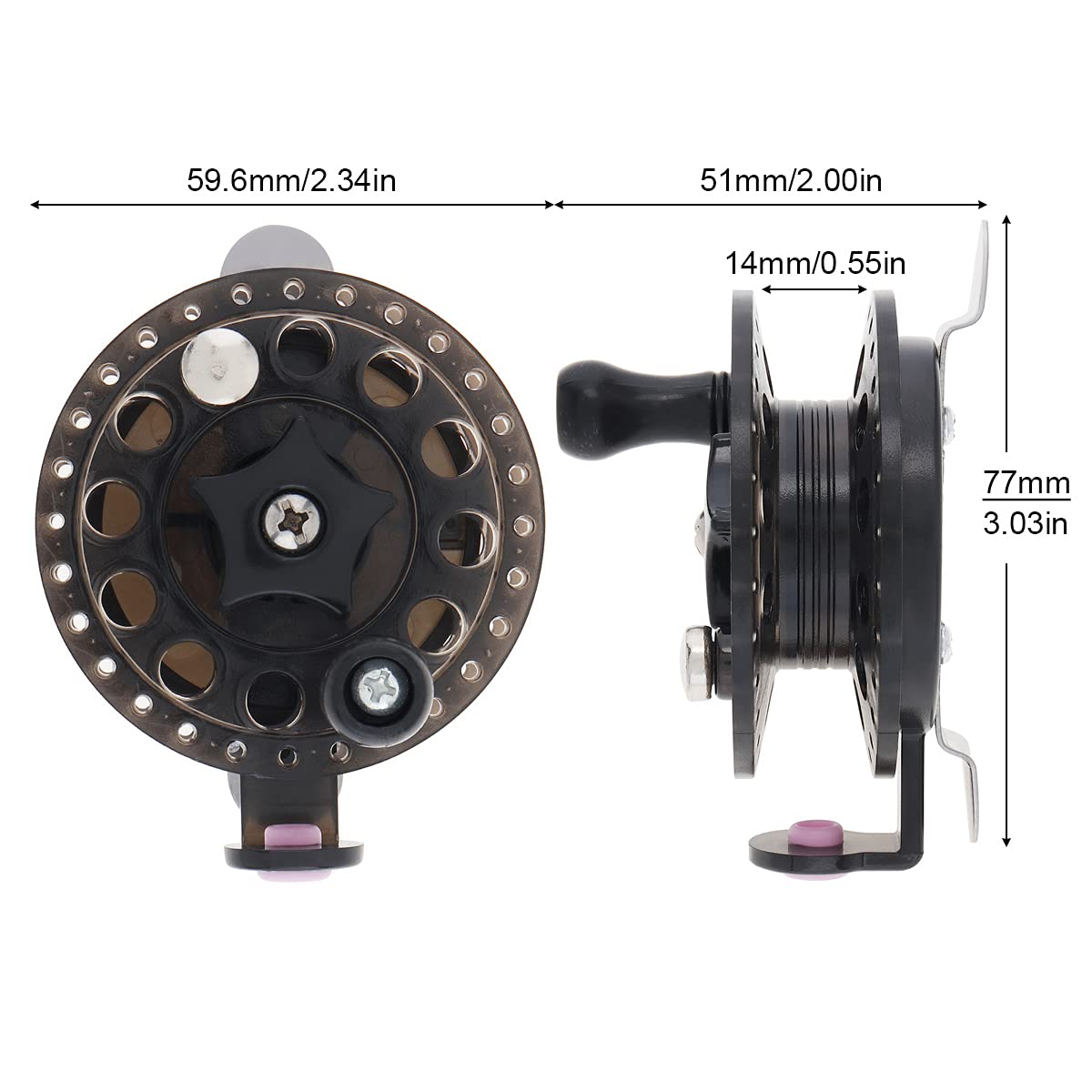Origlam Fly Fishing Reel Fly Reel, Saltwater Fly Reel Fly Fishing Reels, Ultra Light Fly Fishing Reel Ice Fishing
