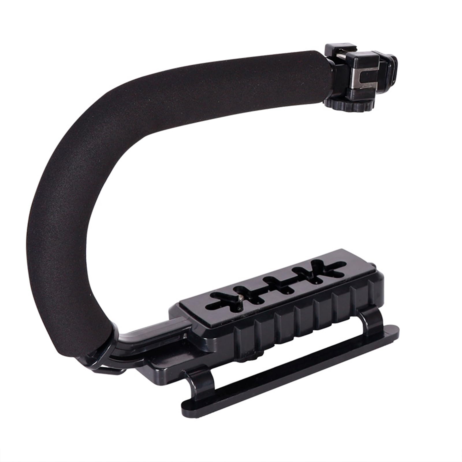 Rumds Camera Stabilizer Handheld U-Grip With Anti-Skid Design And Cold Shoe Mount Lightweight For Stable Video-Photo