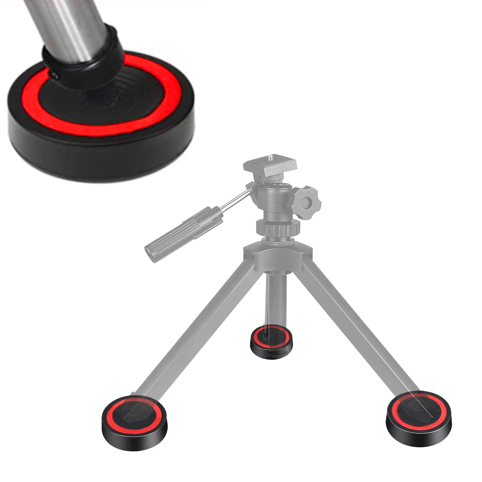 Celticbird 3 Anti-Vibration Tripod Foot Suppression Pads Vibration- Dampening Pads For Spotting Scope Telescope Dslr Camera Tripod Mount