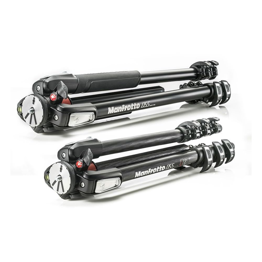 Manfrotto 3-Section Camera Tripod, Carbon Fiber Photography Accessories, Travel Tripod For Content Creation, Professional Photography,Mt055Xpro3
