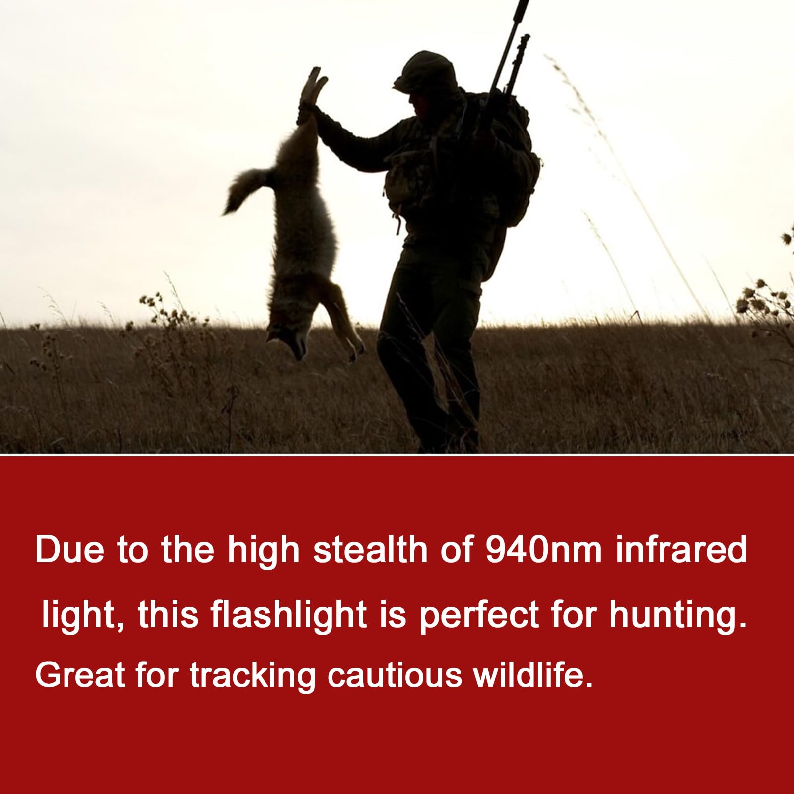 Souyos 940Nm Infrared Light Flashlight Long Range Zoomable Ir Illuminator Work With Night Vision Gear For Hunting