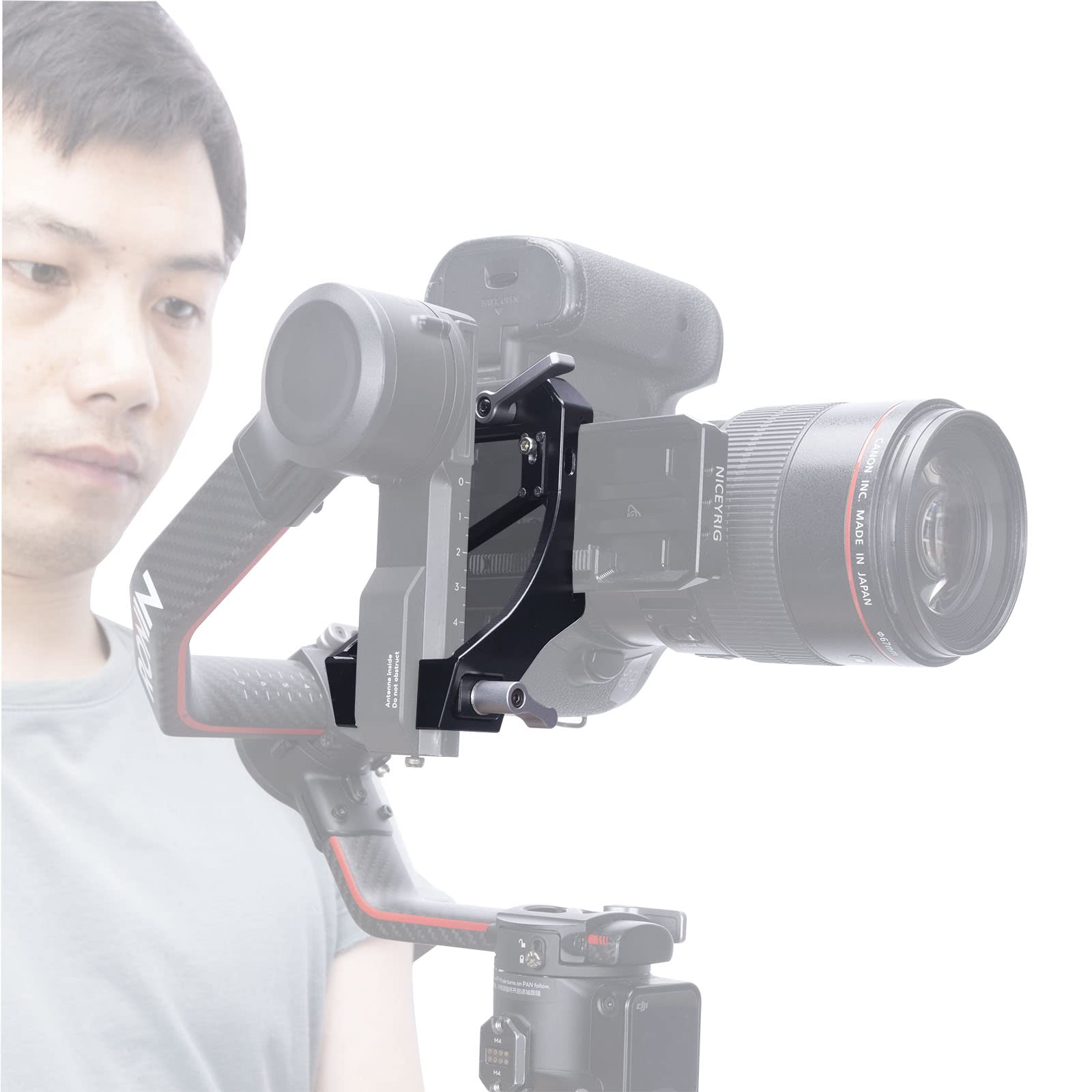 Niceyrig Vertical Mount Gimbal Plate For Dji Rs 2 / Rsc 2 / Rs 3 / Rs 3 Pro - 528