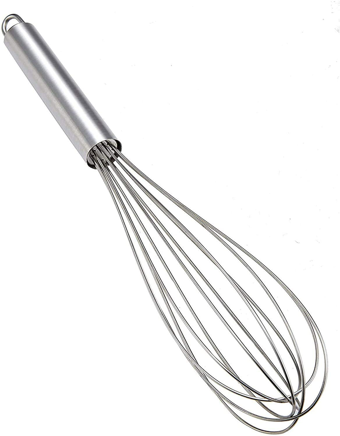 Kuber Industries Stainless Steel (15 Cm) Soup & Juice Strainer And Hand Blender Mixer Froth Whisker Latte Makerg(20Cm)(Silver) (Model: Hs_37_Kubmart020469)