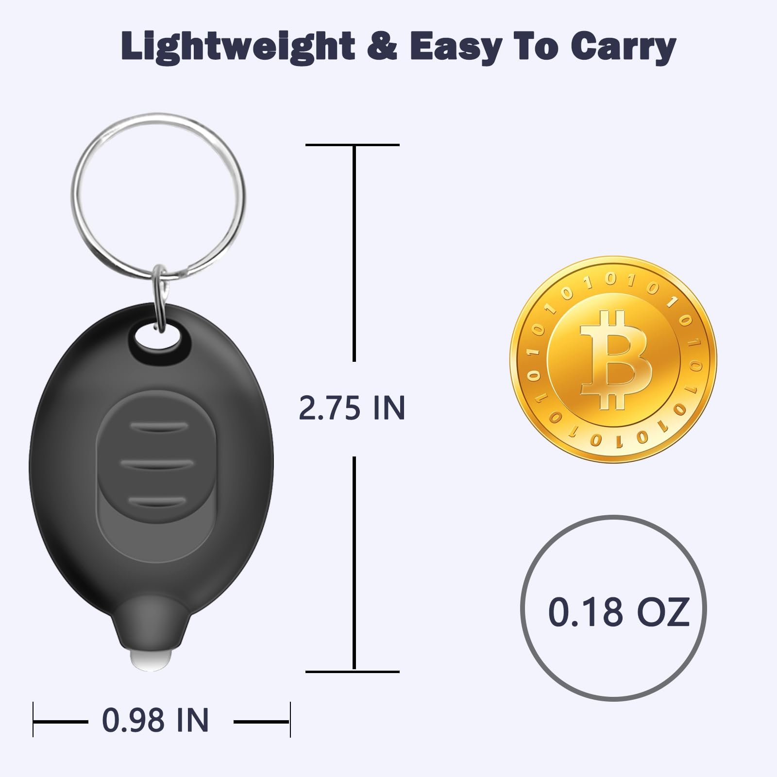 Daemson Mini Led Keychain Flashlight, Ultra Bright Tiny Flashlight, Small Keychain Flashlight White Light, Micro Pocket Key Ring Led Flashlight For Emergency Lighting - Multicolor Shell (8Pcs)