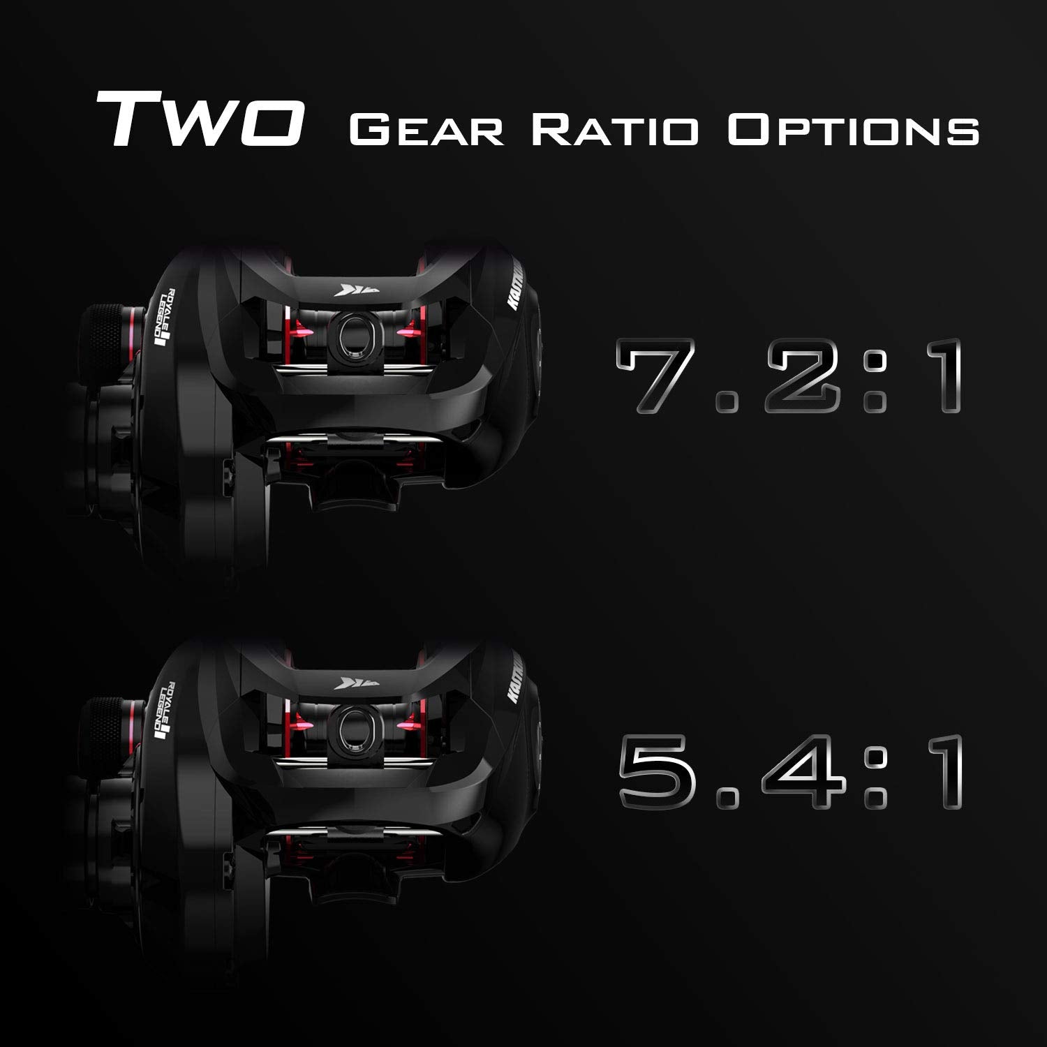 Kastking Royale Legend Ii Baitcasting Reels,  Compact Design Baitcaster Fishing Reel, 17.64Lb Carbon Fiber Drag, Cross-Fire 8 Magnet Braking System, Available In 5.4:1 And 7.2:1
