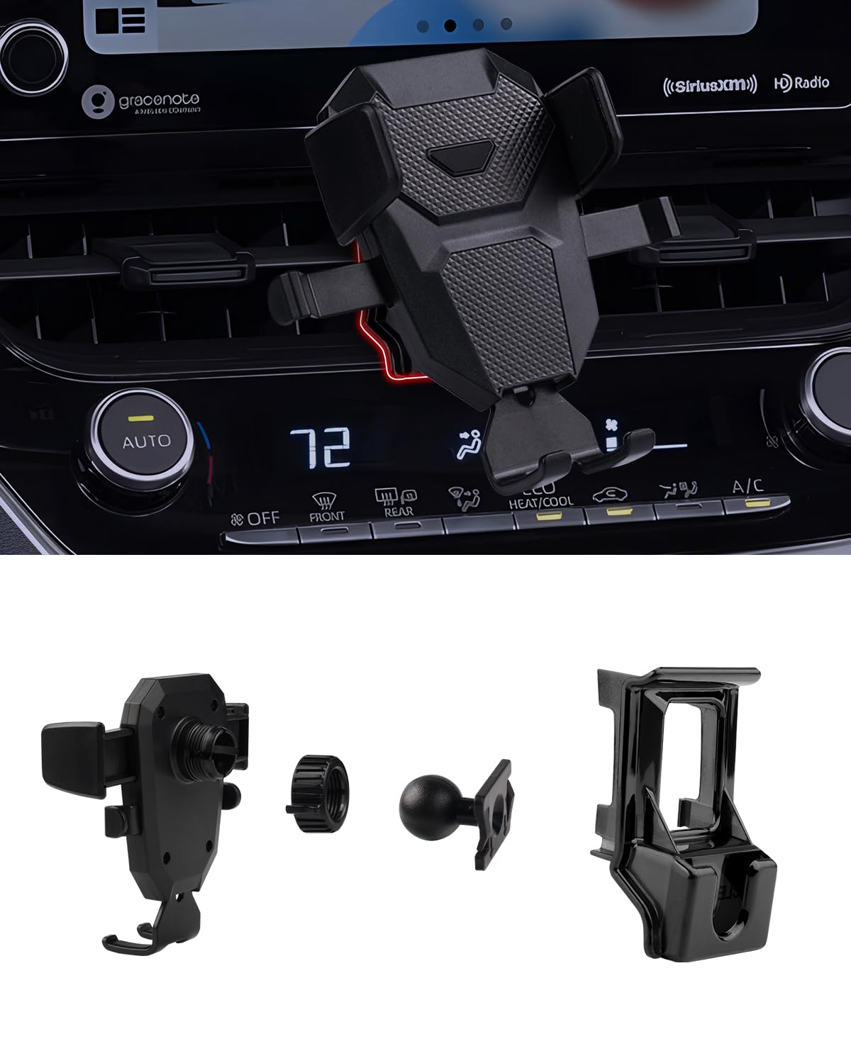 Karltys Car Phone Holder For Toyota Corolla 2020- /Corolla Cross -, Cell Phone Holder Mount Hands  Thick Case Friendly Mobile Holder For 4-7 Inch Phones