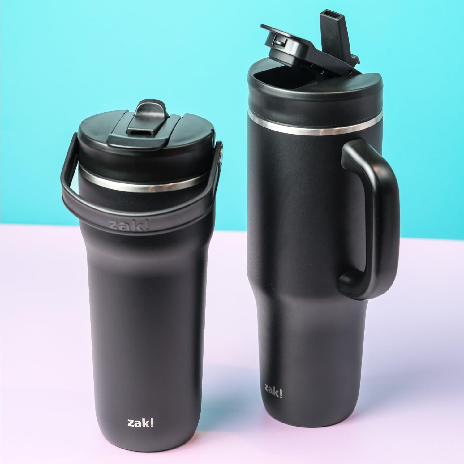 Zak Designs Harmony 2-In-1 Coffee Tumbler For Travel Or At Home, 30Oz Recycled Stainless Steel