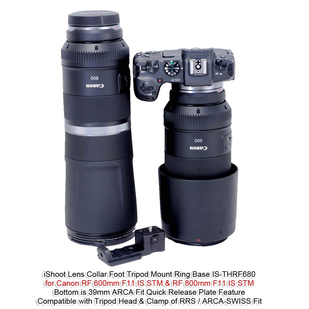 Duomianshou Lens Collar Stand Replacement Foot Tripod Mount Ring Base Compatible With Canon Rf 600Mm F11 Is Stm And Rf 800Mm F11 Is Stm, Lens Support Holder With Arca Fit Quick Release Plate Dovetail Groove