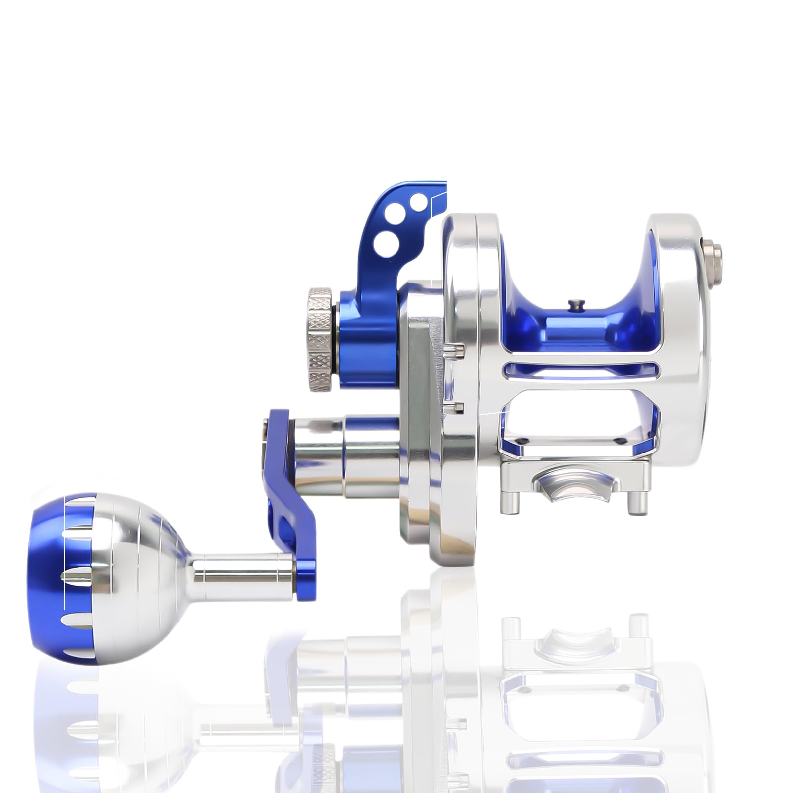 Better Leader Premium Conventional Reel, Heavy Duty Saltwater Reel Round Aluminum Slow Pitch Jigging Reel Deep Ocean Big Offshore Trolling Reels