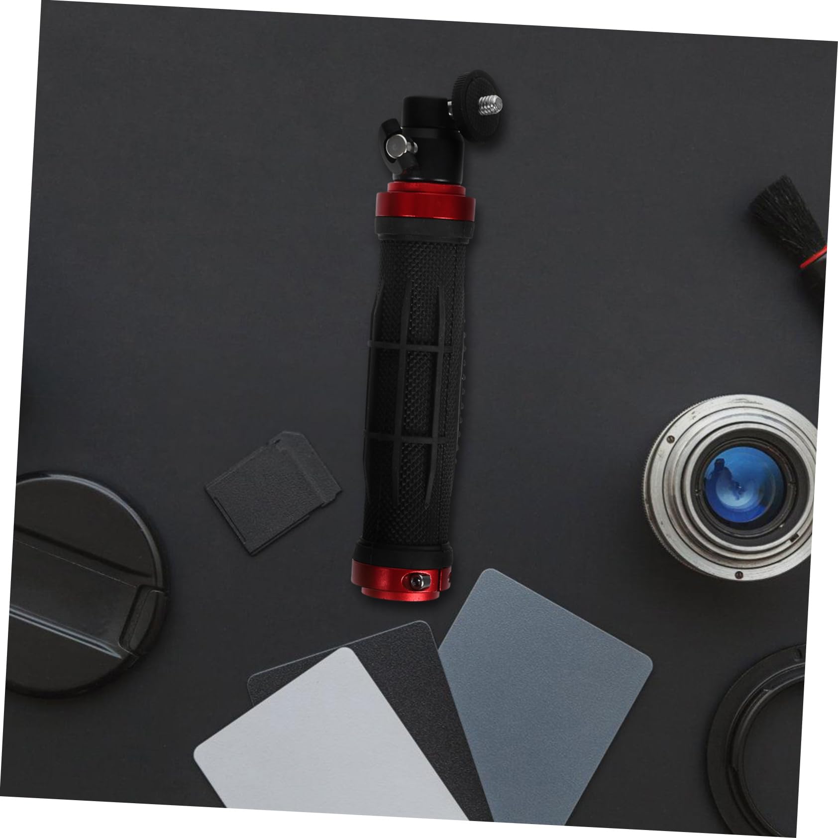 Mikikit Handheld Stabilizer Camera Handle Grip For Travel Compact Digital Video Camera Stabilizer Aluminum Alloy Construction Black
