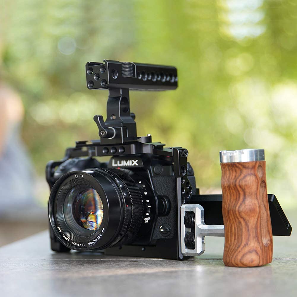Niceyrig Cage For Panasonic Lumix G9/Gh5Ii/Gh5/Gh5S, With Nato Rail Cold Shoe - 349