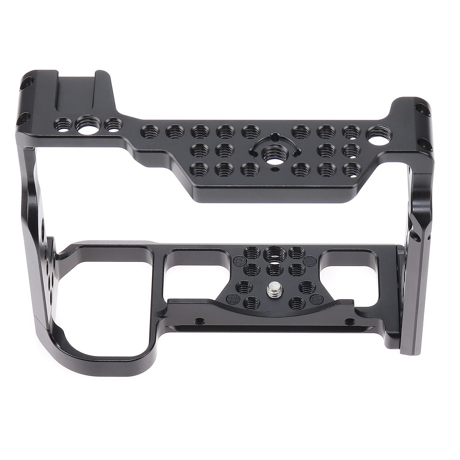 Focusfoto Camera Cage Video Filmmaking Stabilizer Rig Aluminium Alloy Extension Frame With Cold Shoe And 1/4" 3/8" Screw Mouting For Nikon Z5/Z6/Z7/Z6Ii/Z7Ii Camera
