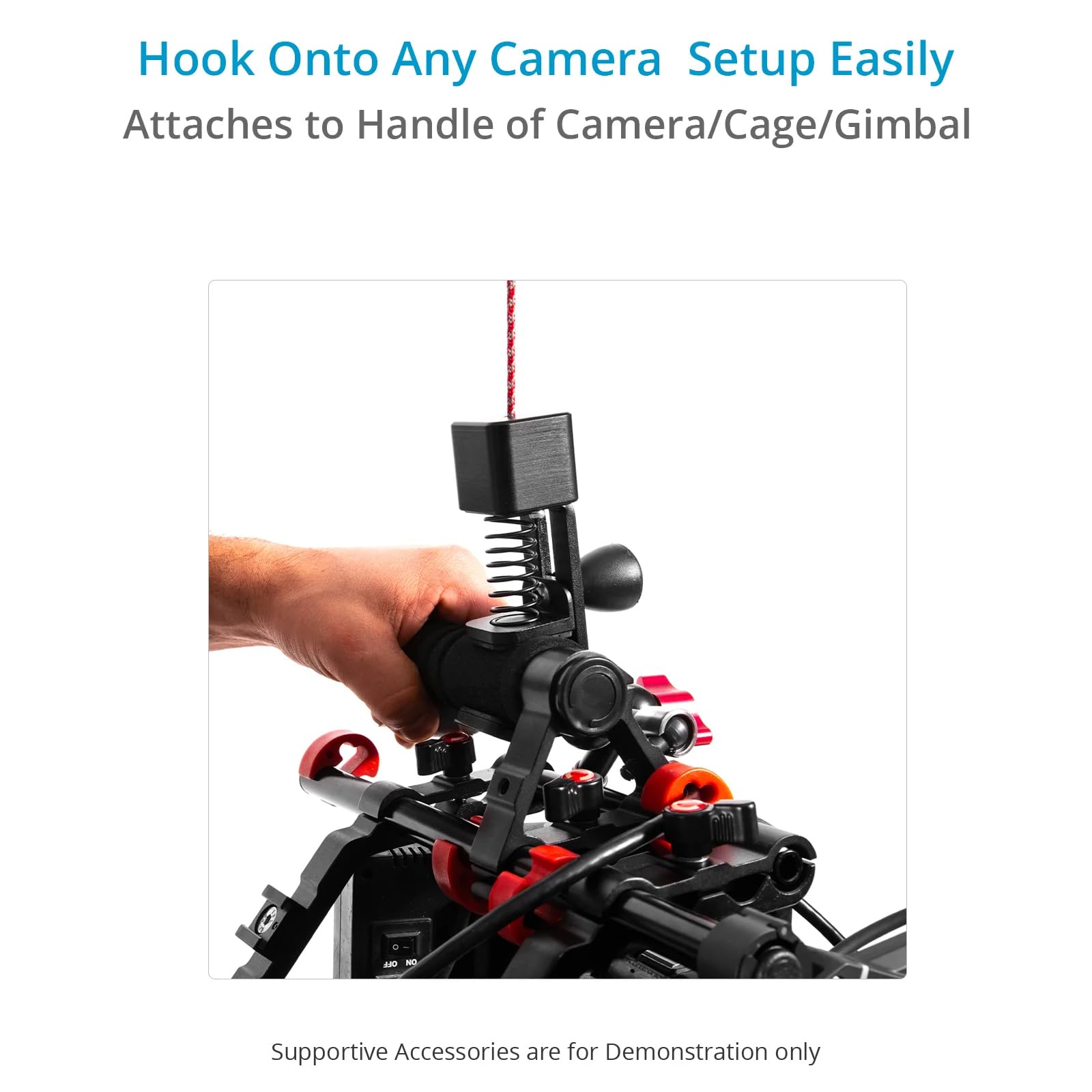 Flycam Flowline Starter For Camera & Gimbals. Support Bar With 180° Rotation. Payload Up To 7.5 Kg / 16 Lb. Minimum Weight Required- 3Kg/6Lb (B-Flcm-Fln-01)