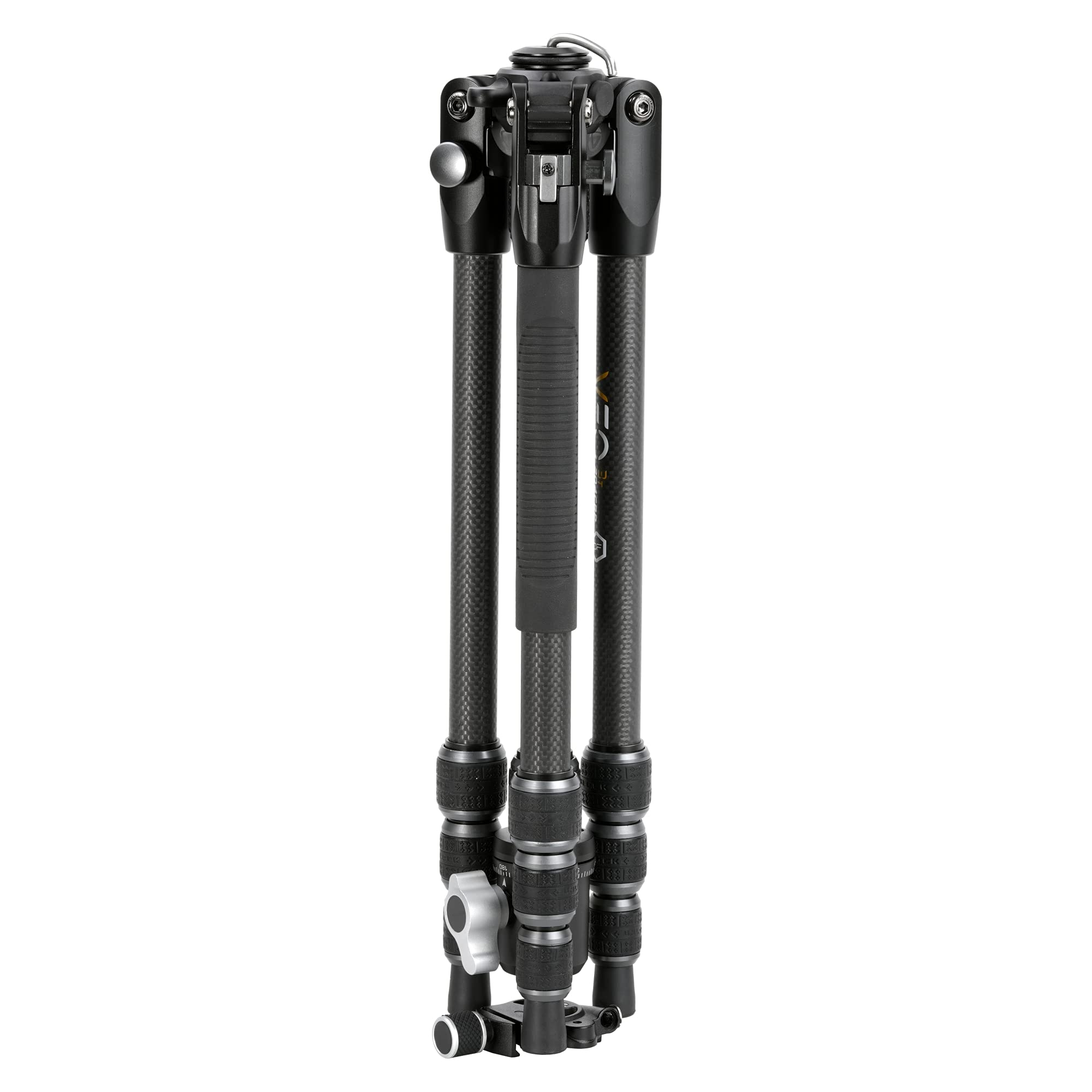 Vanguard Veo3T204Cbp Carbon Fiber Travel Tripod With Ball Head, Removeable Pan Handle, And Quick Shoe With Built-In Smartphone Holder