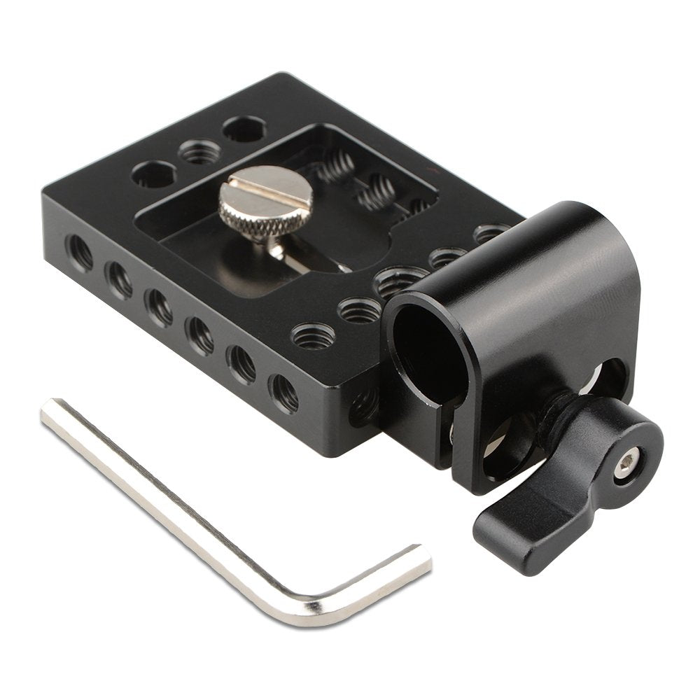 Camvate Mini Mounting Plate Rod Clamp For 15Mm Rod Support Dslr Rig - 1749