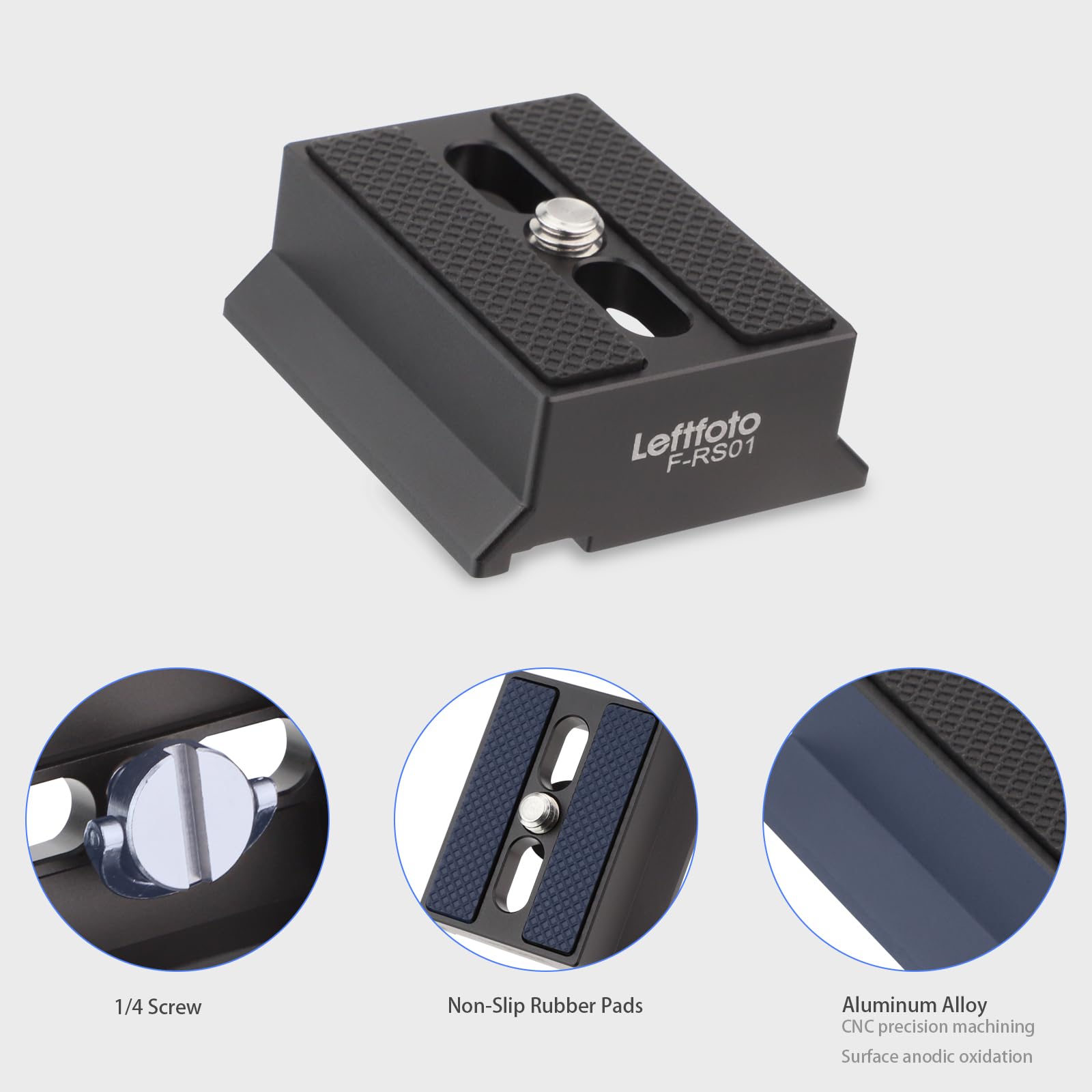 Leftfoto Camera Quick Release Plate For Dji Rs2/Rsc2/Rs3/Rs3-Pro/Rs3 Mini Cimbal Stabilzer Accessories