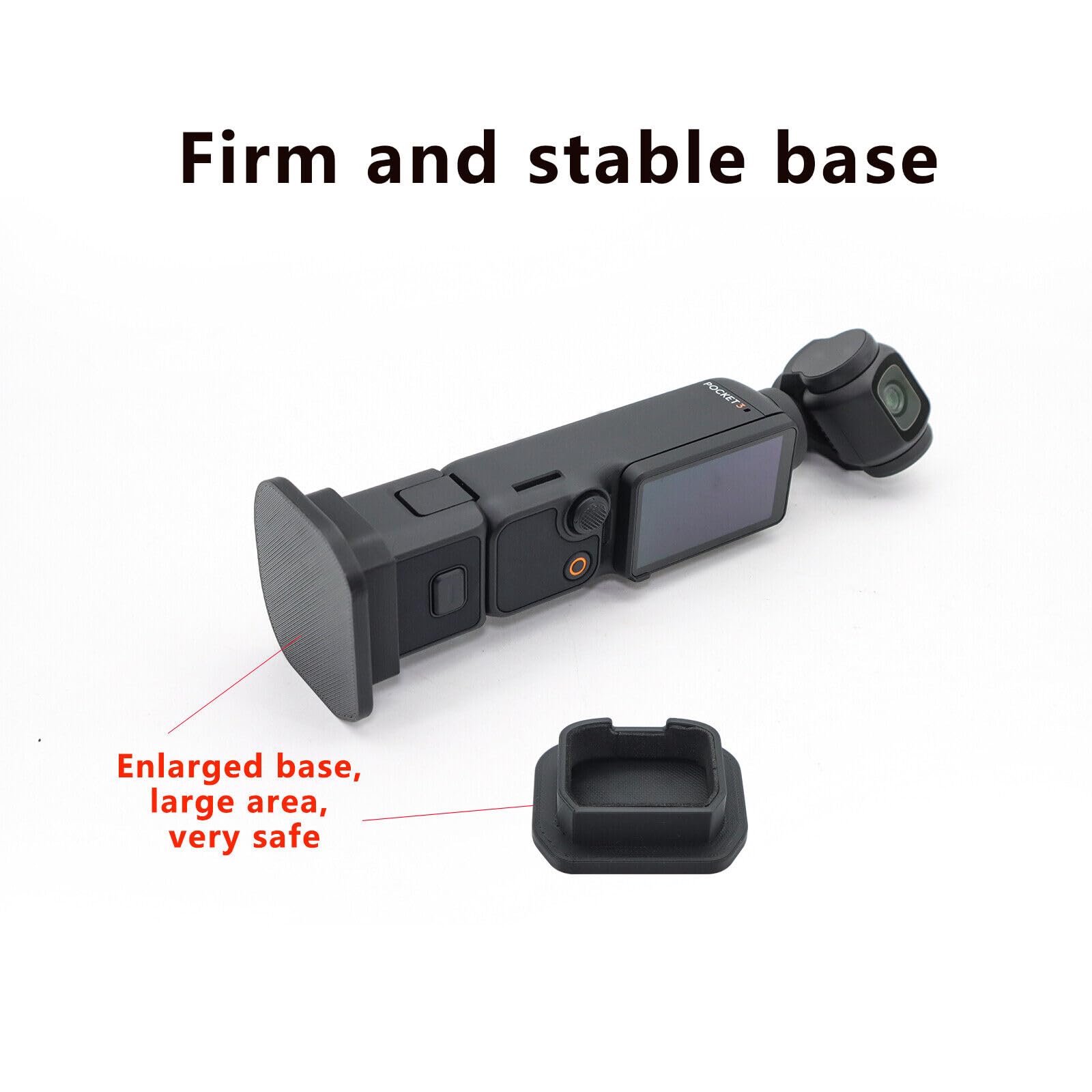Natefemin Portable Mini Stabilizer Base, Camera Handheld Supporting Base For Dji Osmo Pocket 3 Camera, Vlog Travel Selfie Stick Handle Grip Desktop Accessories