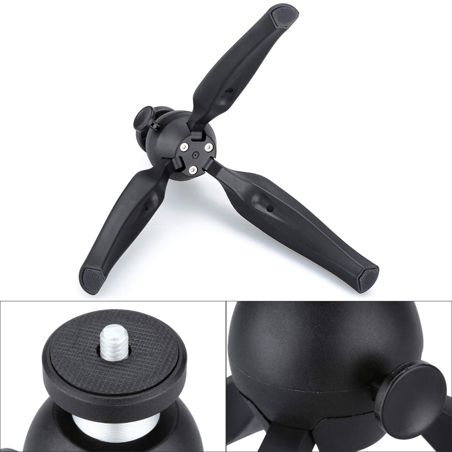 Acetaken 3-In-1 Zoom Recorder Tripod,Clamp Mount Stand Accessory Kit For Zoom Recorder H6 H5 H4N H2N H1N,Tascam Recorder Dr-40 Dr-05 Dr-22Wl Dr-44Wl Dr-100Mkiii - Acetaken