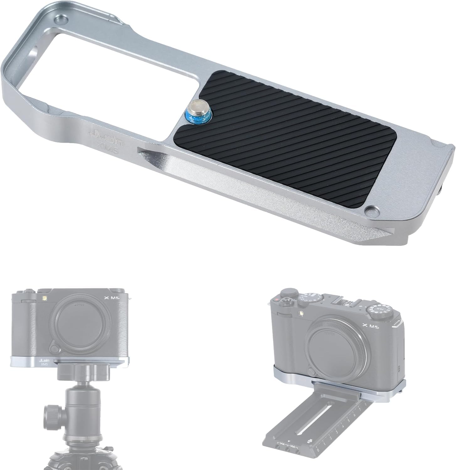 Hersmay Fuji X-M5 Camera Quick Release Base Plate For X-M5 Camera, Compatible With Arca-Swiss Standard Tripod Fit For Dji Ronin Rs 2 / Rs 3 / Rs 3 Pro/Rs 4 / Rs 4 Pro Gimbal Stabilizer
