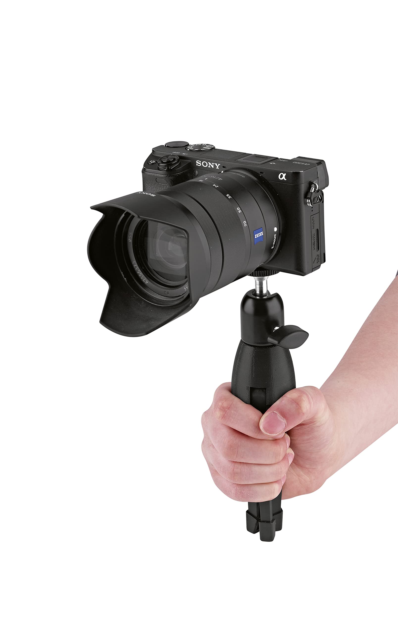 K&M König & Meyer 19783.100.55 Desktop Camera Stand Stable And Foldable Camera Tripod And Webcam Stand To Mount Equipment Up To 2.204 Lbs 1/4” Connection Thread And Adjustable Tilt-Angle Black