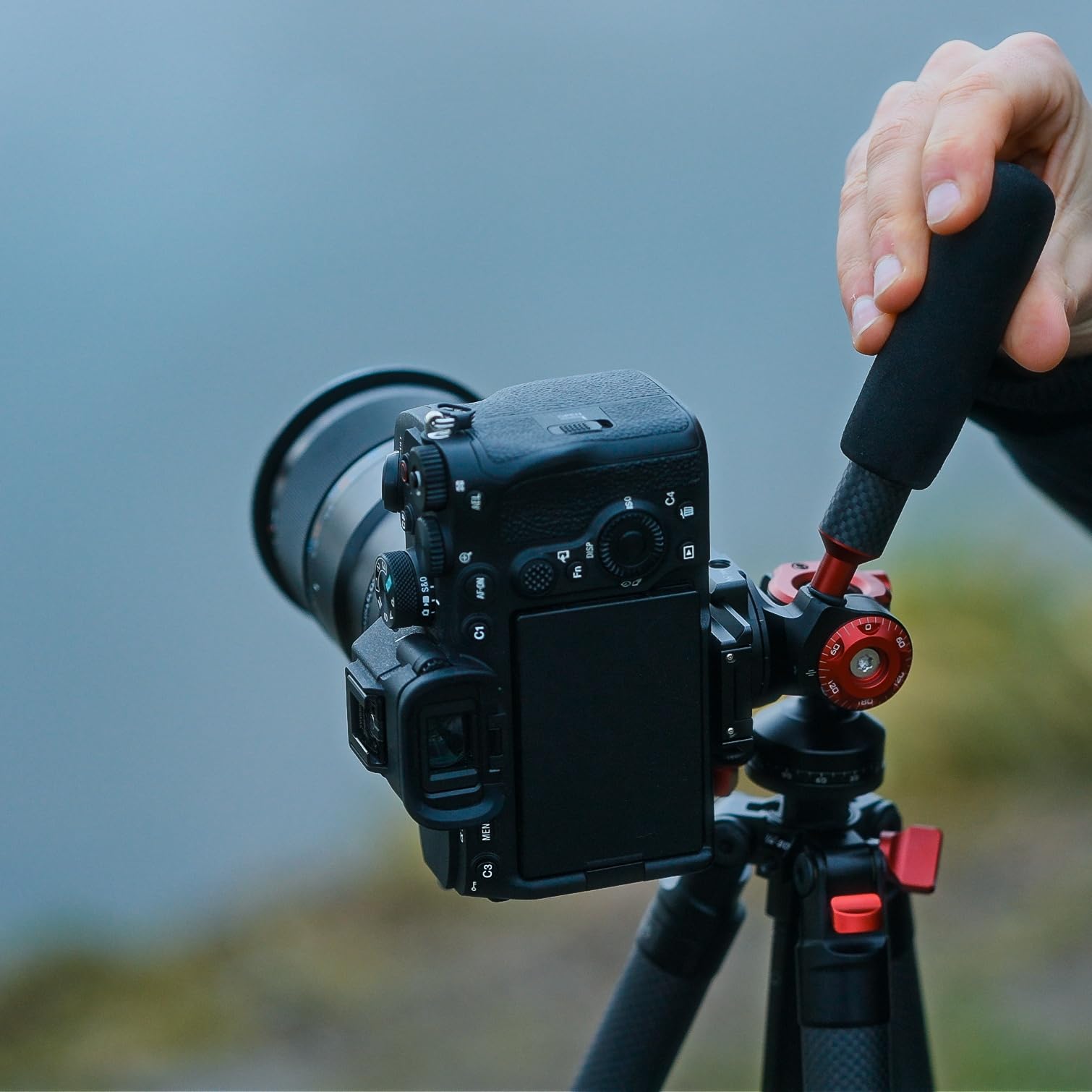 well Carbon Fiber Travel Tripod 59.1" Lightweight 1.98Lbs Photo/Video 360°Ball Head (Max Load 5Kg/11 Lbs), Monopod, Quick-Release Plate, For Dslr Cameras & Smartphones
