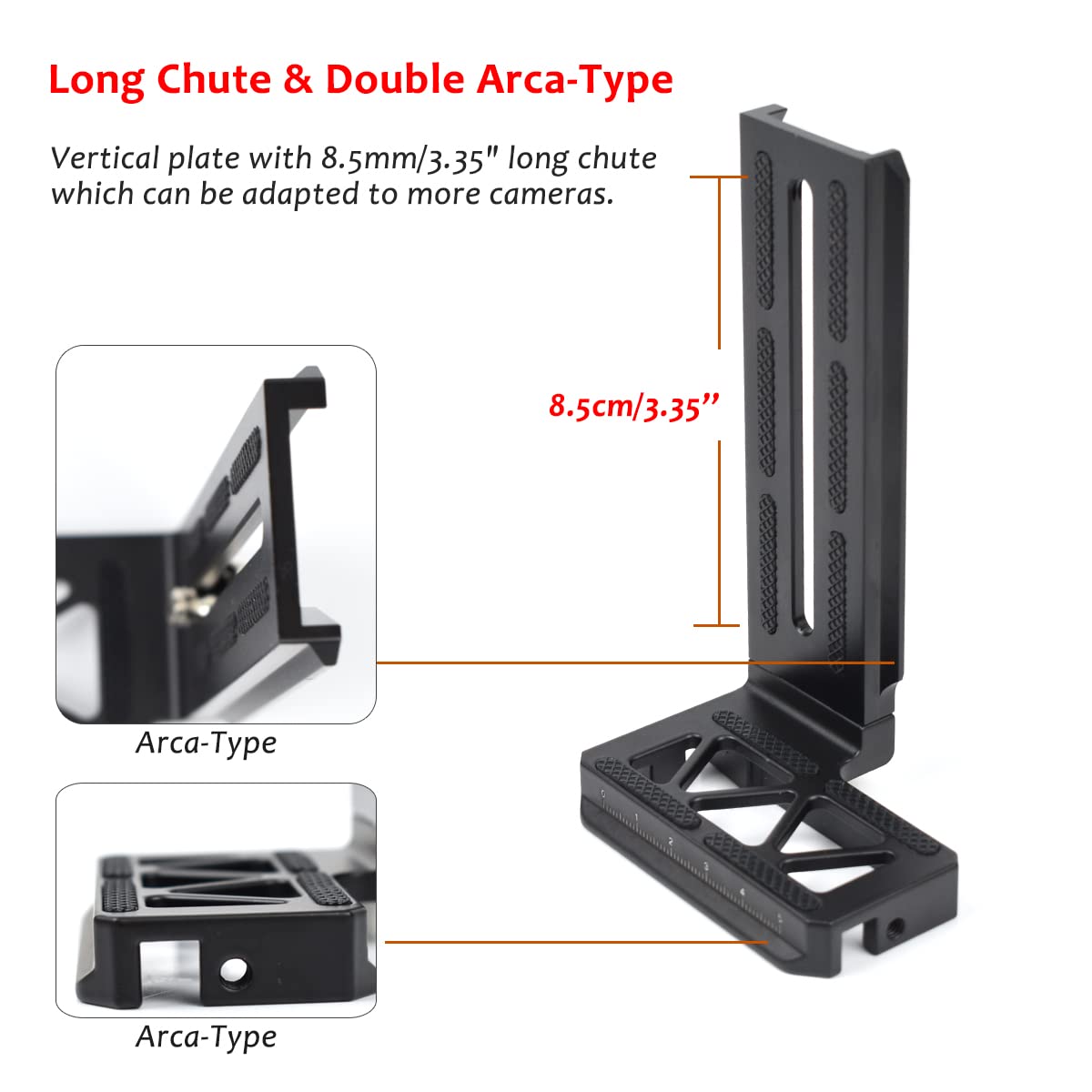 Eaxanpic Aluminum L Bracket Vertical Shooting Quick Release Plate For Dji Ronin Sc Gimbal Stabilizer Tripod Monopod And Camera