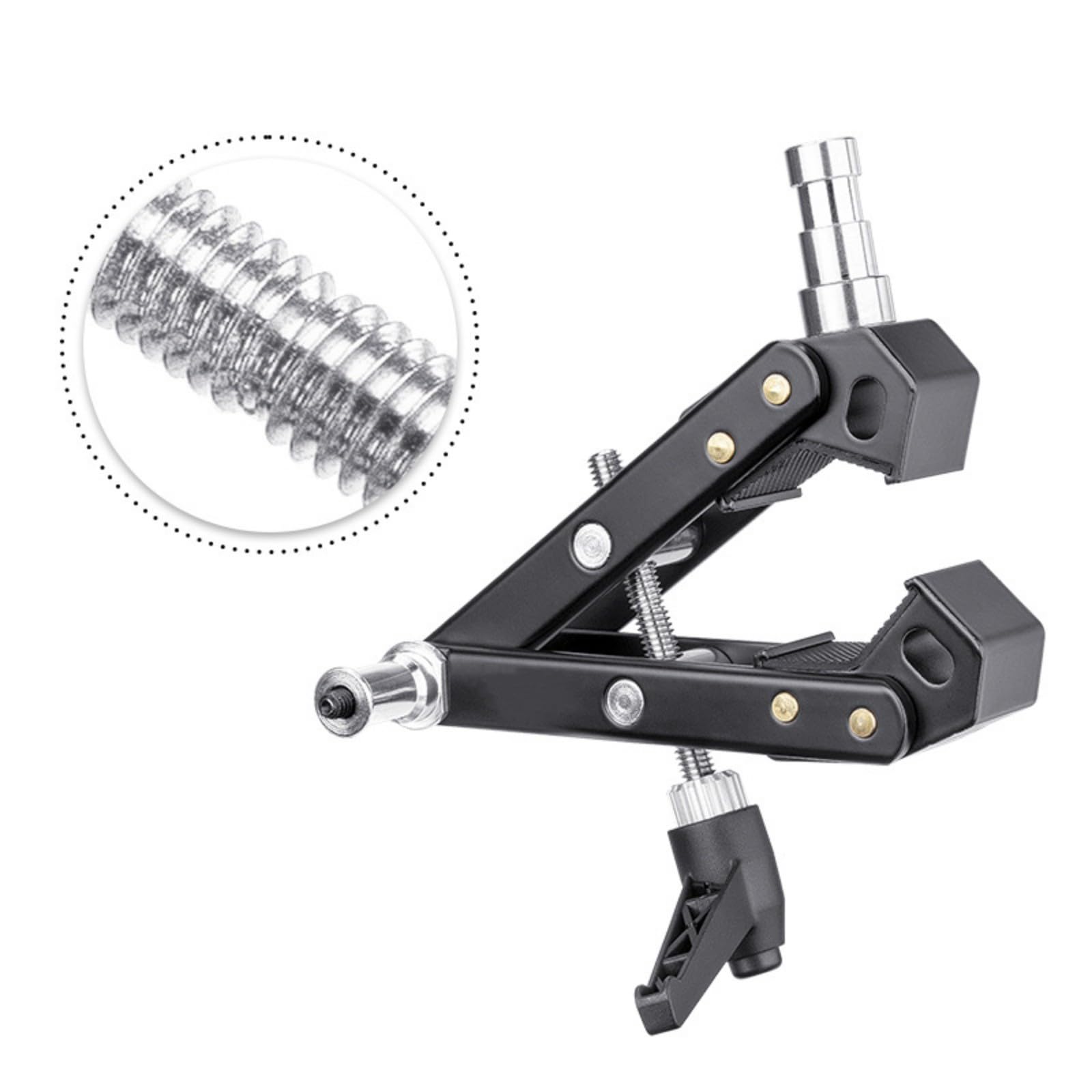 Zmying Super Strong Camera Clamp Holder For Photography Video Camera Fill Light Up To 12Kg Load Bearing Capacity Black