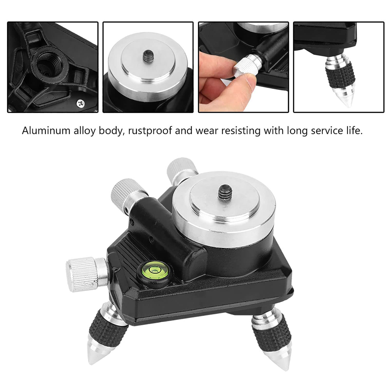 Yinhing Tripod, 360 Degree Standard Aluminum Alloy Tripod Stand Bracket With 5/8 Thread For