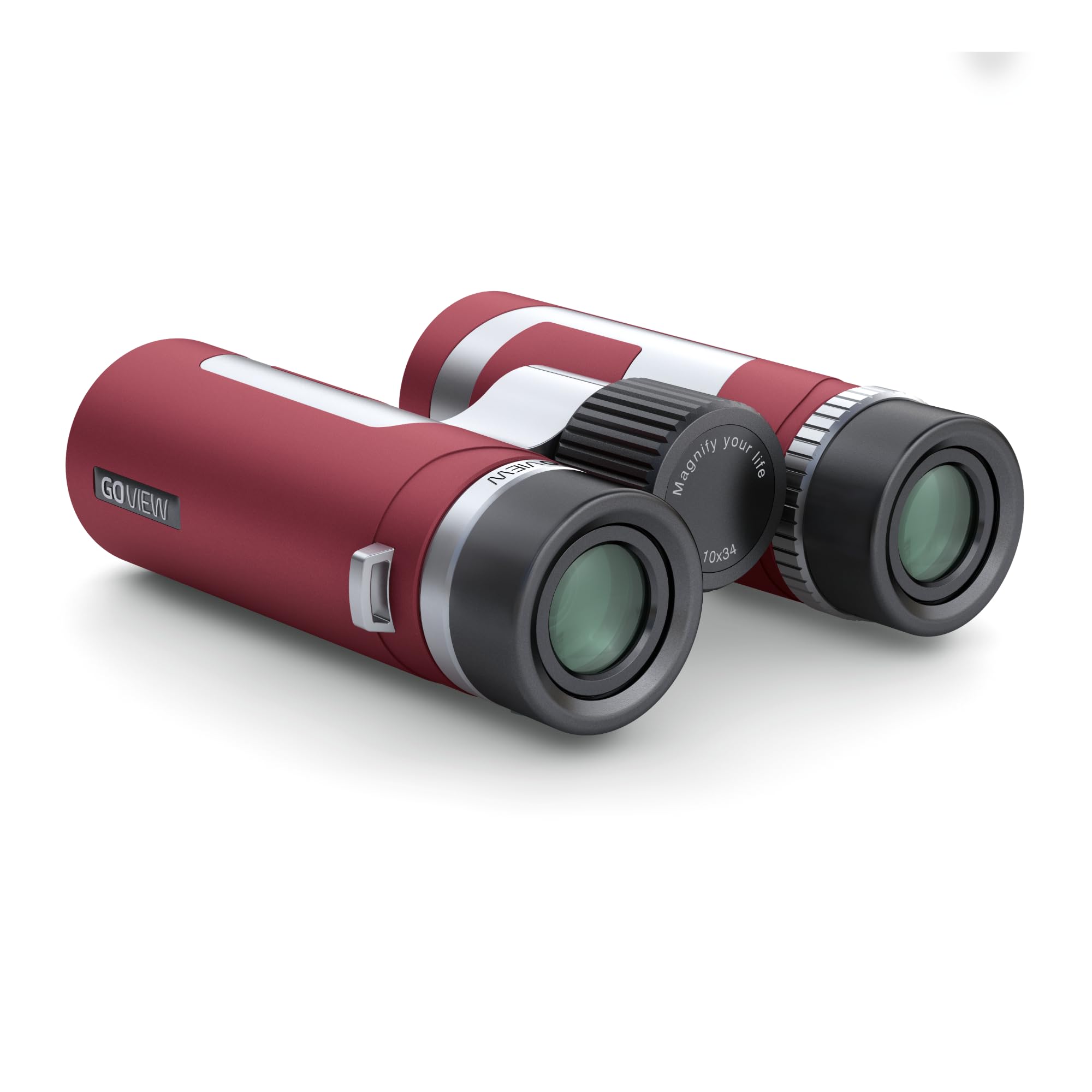 Goview Binoculars Zoomr 10X34, Ruby Red