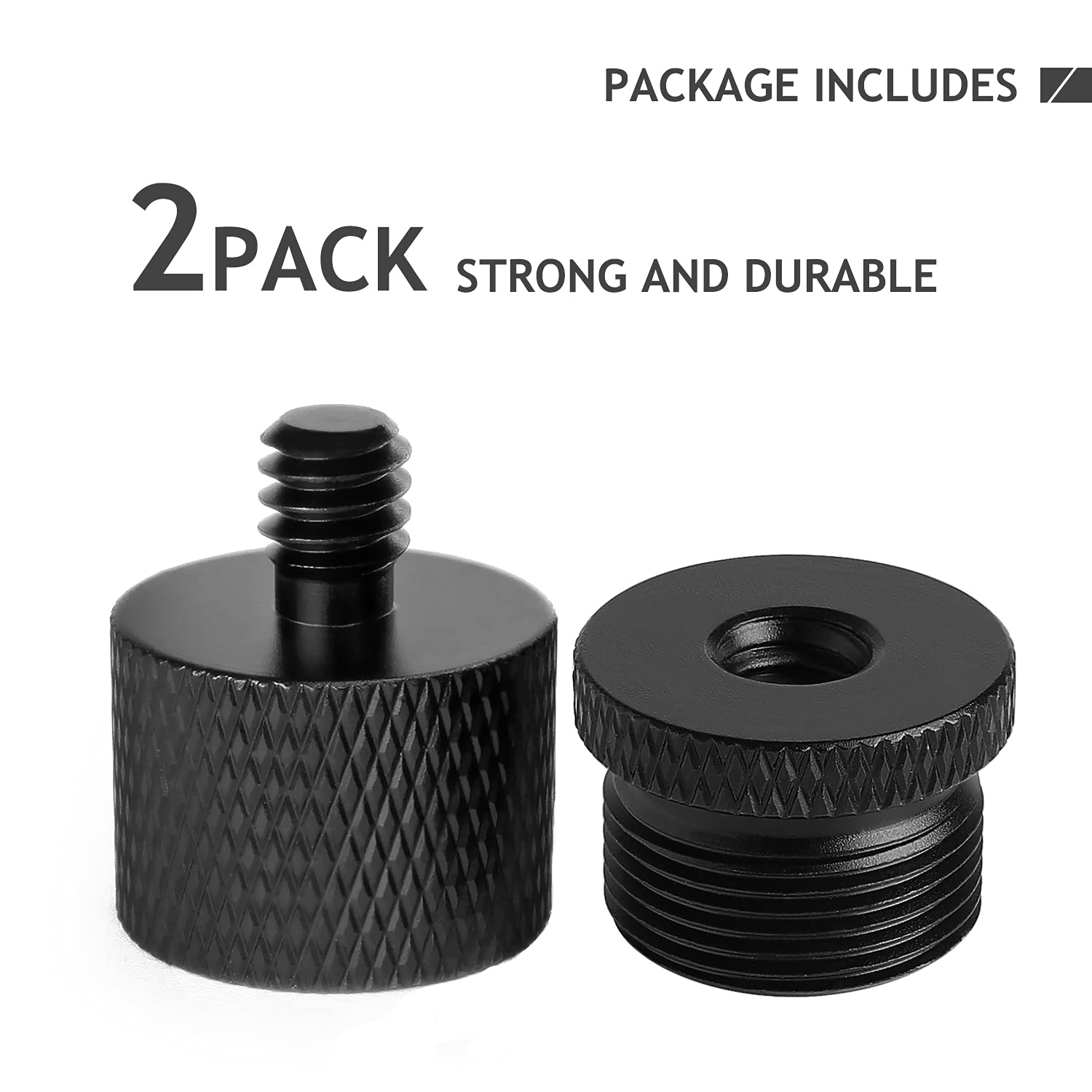 Frgyee Mic Stand Adapter 5/8 Female To 1/4 Male And 1/4 Female To 5/8 Male Tripod Screw Adapter For Microphone Stand Mount Camera Tripod