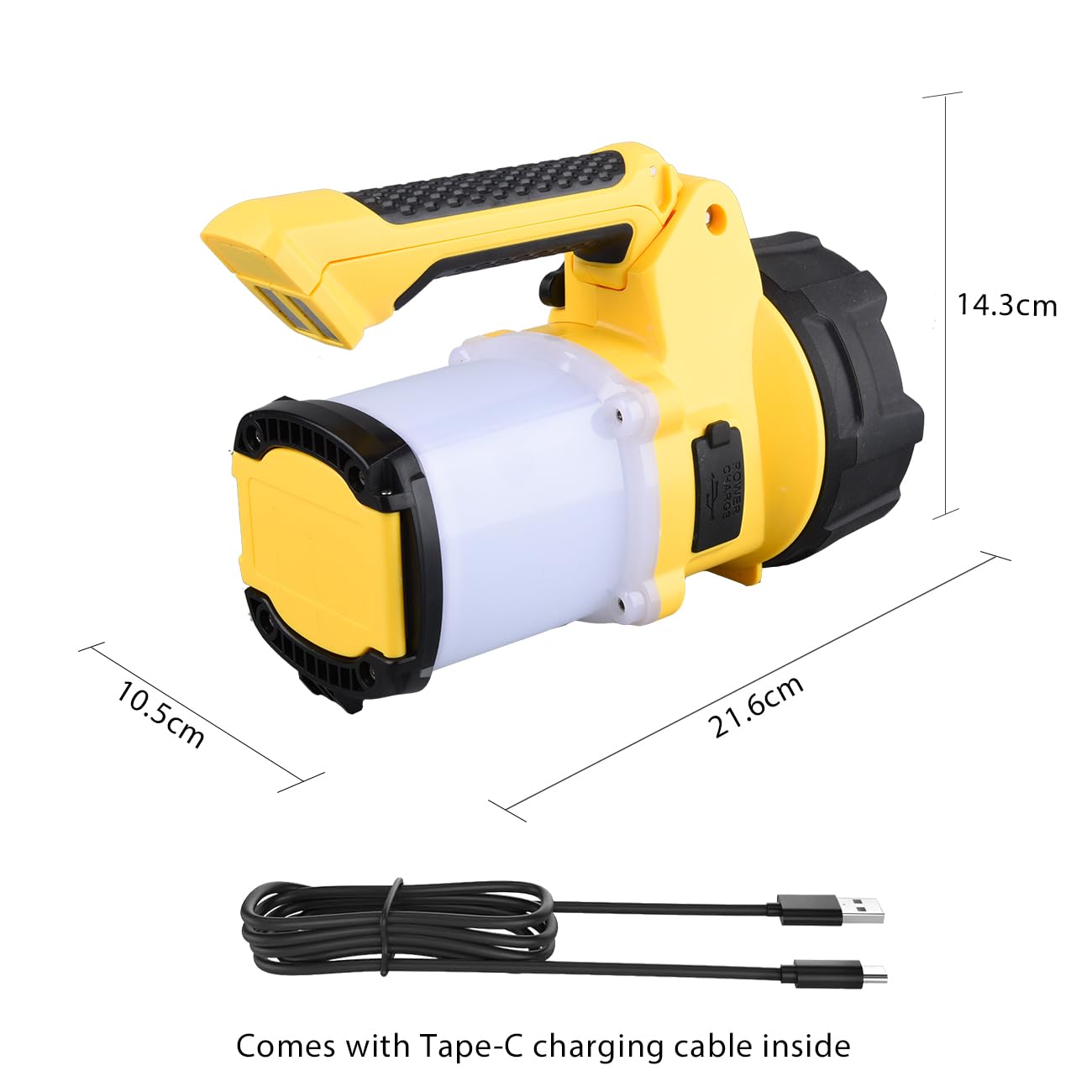 Lonleeyu Rechargeable Led Lantern, Camping Essentials, 4400Mah Power Bank, 6 Light Modes, Power Bank, Ip65Waterproof Lantern Flashlight For Hurricane Emergency, Hiking, Home And More, Usb Cable Included