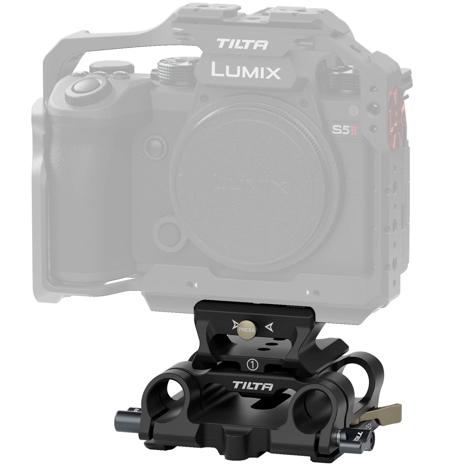 Tilta Modular Baseplate Type I With15Mm Lws Rod Support (Black)  Ta-Mbp1-B