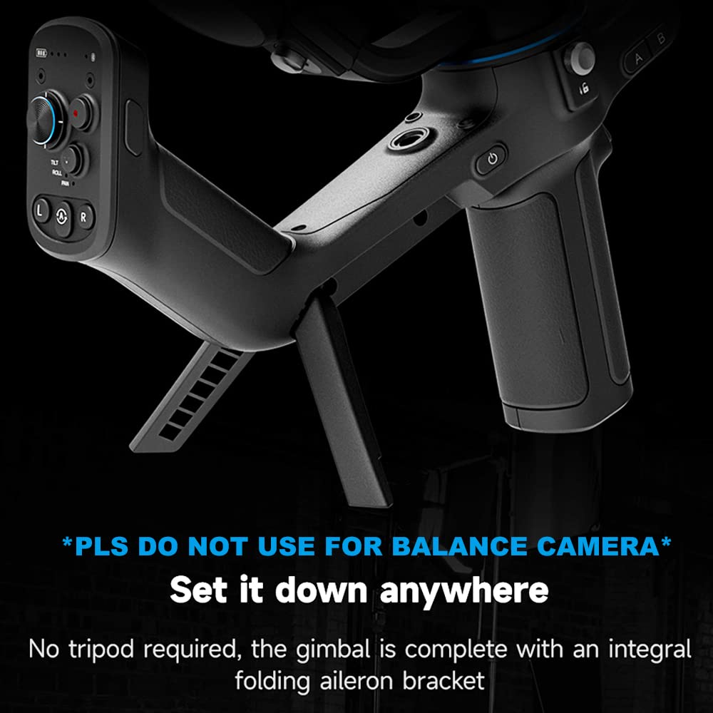 Feiyutech Scorp-C [Official] Camera Stabilizer 3-Axis Mirrorless Gimbal Lightweight Stabilizer,For Dslr Camera,For Sony A7Iv A7S Canon R5 R6 M50 Panasonic Nikon Fujifilm,Max 5.5 Lbs,Cable Control
