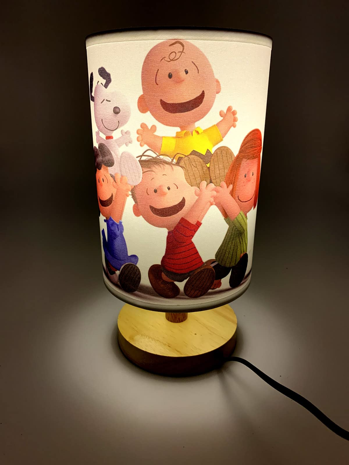 Cdecor Cartoon Decoration Lights Table Lamp Bedside Night Light Wood Base Great Ideas