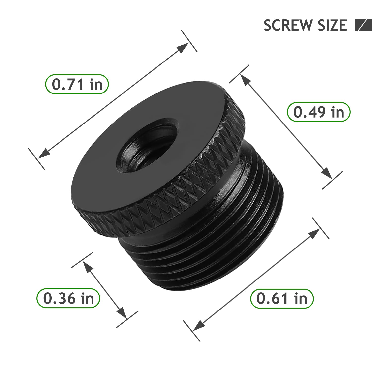Frgyee 4 Pack Mic Stand Adapter 1/4 Female To 5/8 Male Screw Adapter Thread Tripod Screw Adapter For Microphone Stand Mount To Camera Tripod