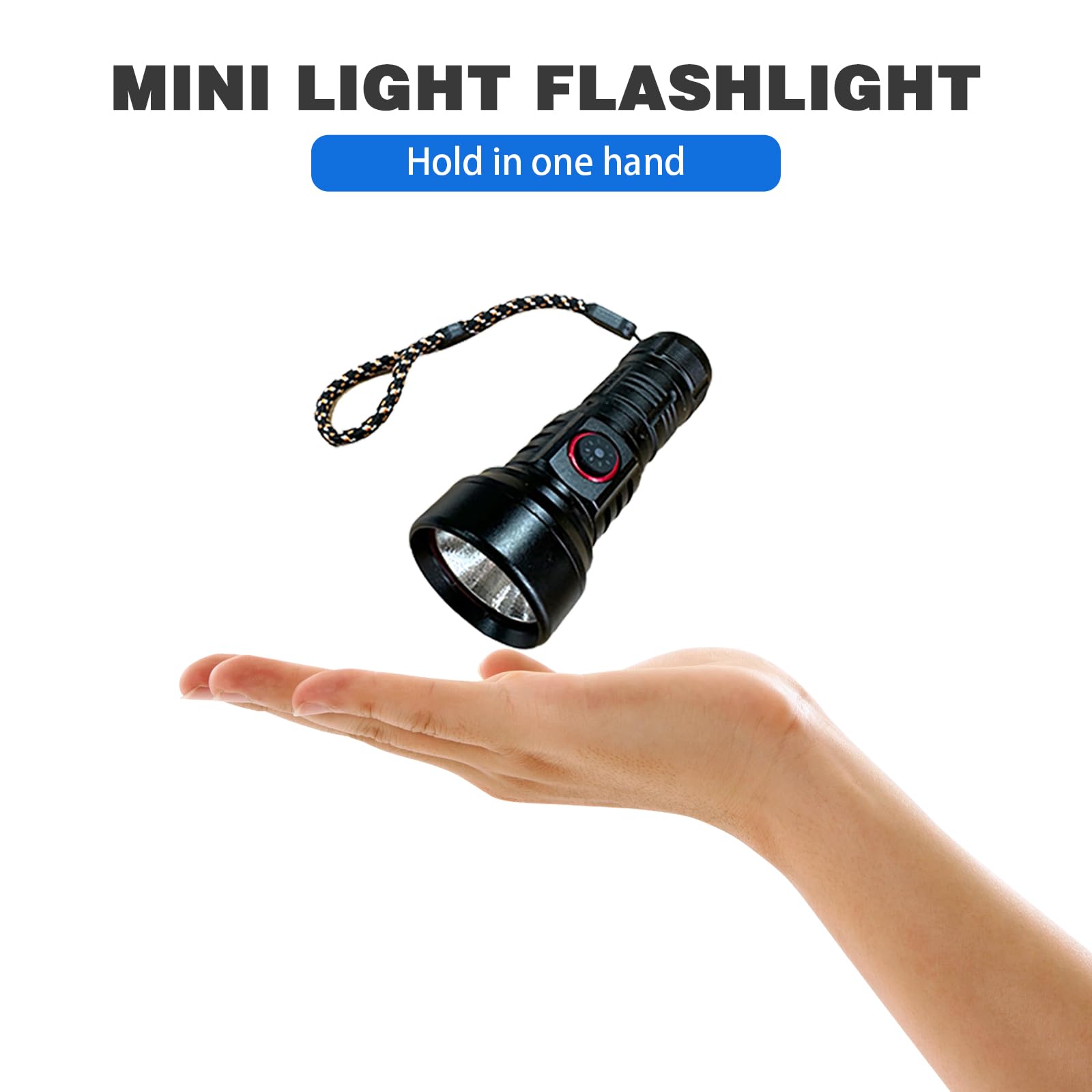 Wboxlizy Mini Flashlights High Lumens Rechargeable, Super Bright Flashlight, Mini Flashlights For Edc Carry, Utility Flashlight Waterproof Handheld Flash Light Led Flashlight For Emergencies, Camping, Hiking