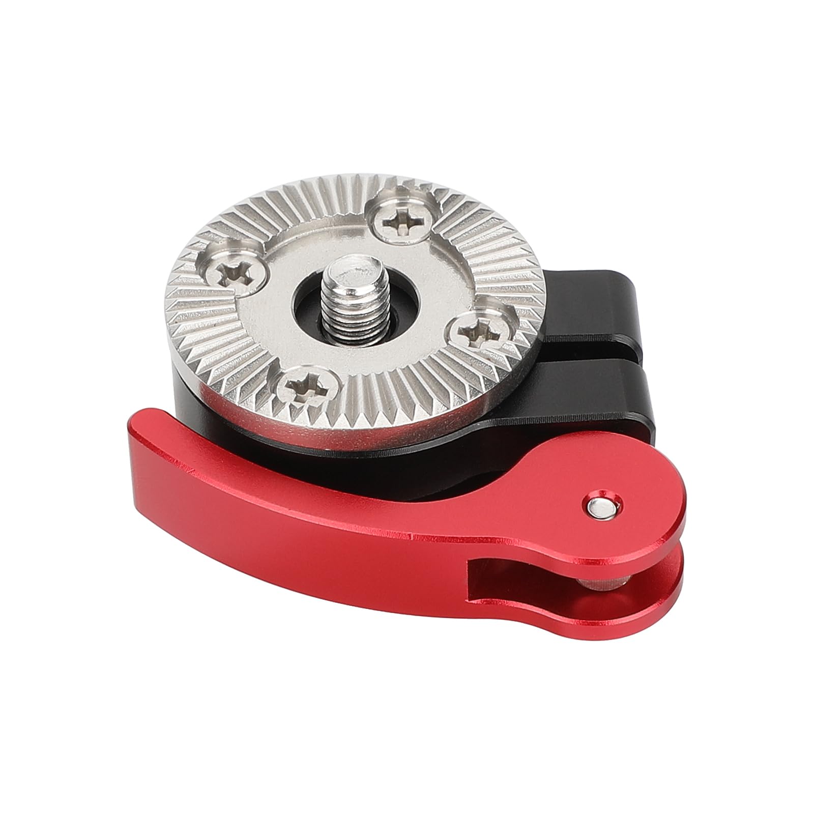 Camvate Quick Adjust Rosette Adapter With M6 Female And Male Mounts (Red Lever) - 3472