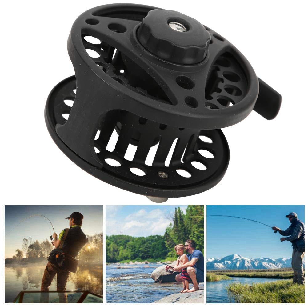 Joyzan Fly Fishing Reel, Metal Fly Reel Ice Spinning Fishing Spool 3/4 Center Drag System Lightweight Multipurpose Wheel Combo Tackle Tool Outdoor Trout Bass Carp Pike Panfish Freshwater Saltwater