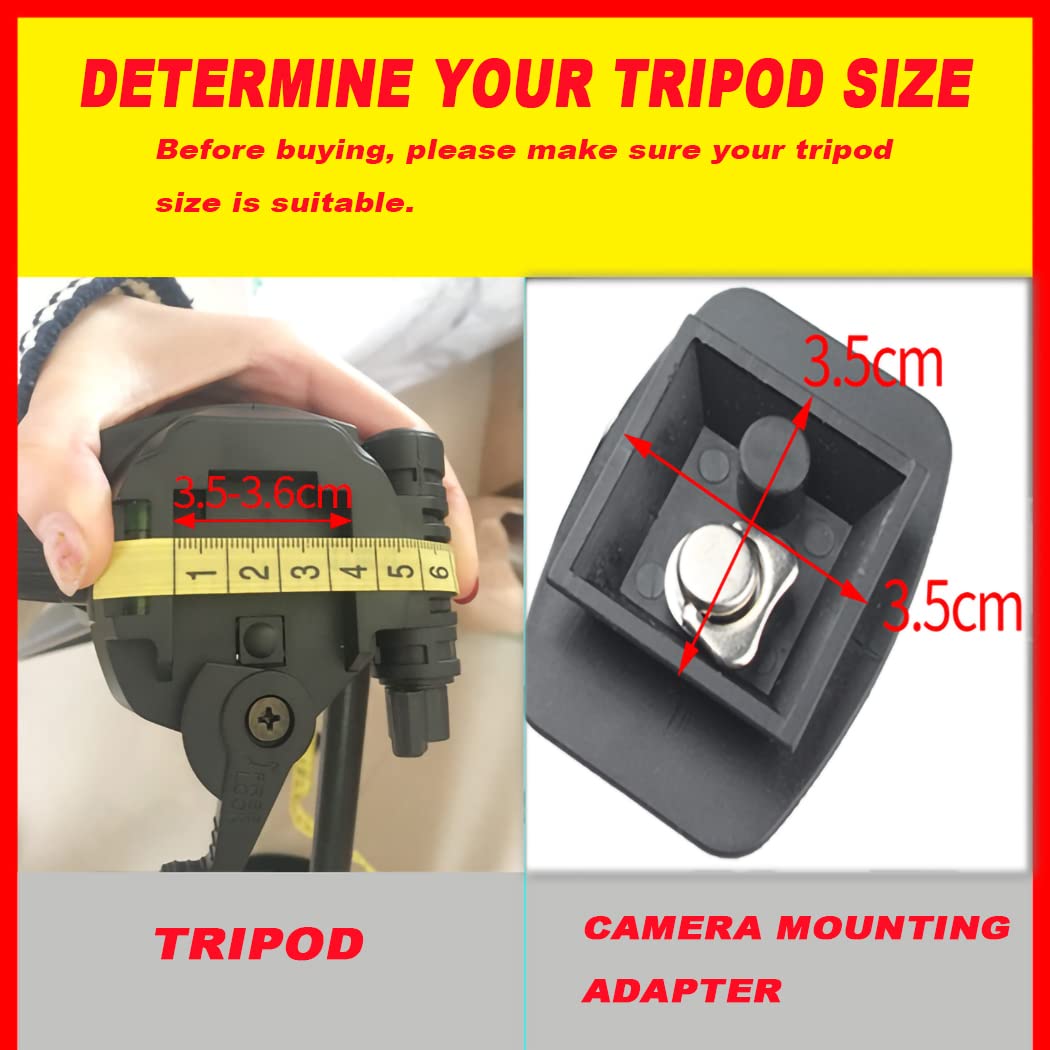Ioualey 2 Pack 35 Mm Tripod Quick Release Plate Camera Tripod Mount Adapter, Qr Plate Camera Mounting Tripod Ball Head Parts Replacement For Quantaray Sunpak 5800D Slik Walmart Mx1000 Qr-57 Qb-4W