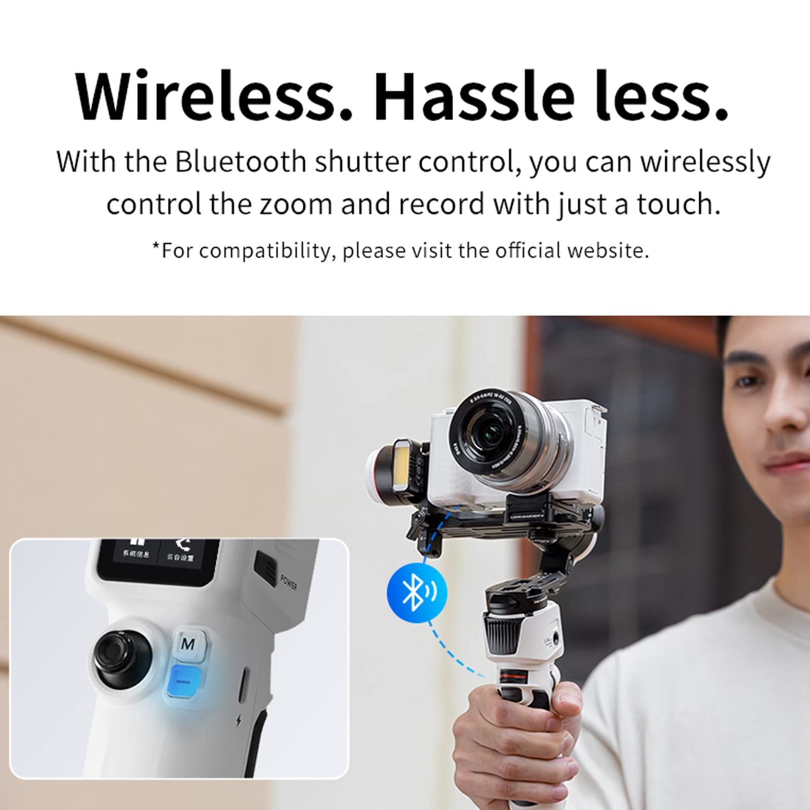 Zhiyun Crane M3S Combo Gimbal Stabilizer For Smartphone Mirrorless Dslr Camera Action Camera,3-Axis Gimbal For Iphone Gopro Sony Canon Nikon Fujifilm Panasonic Sigma