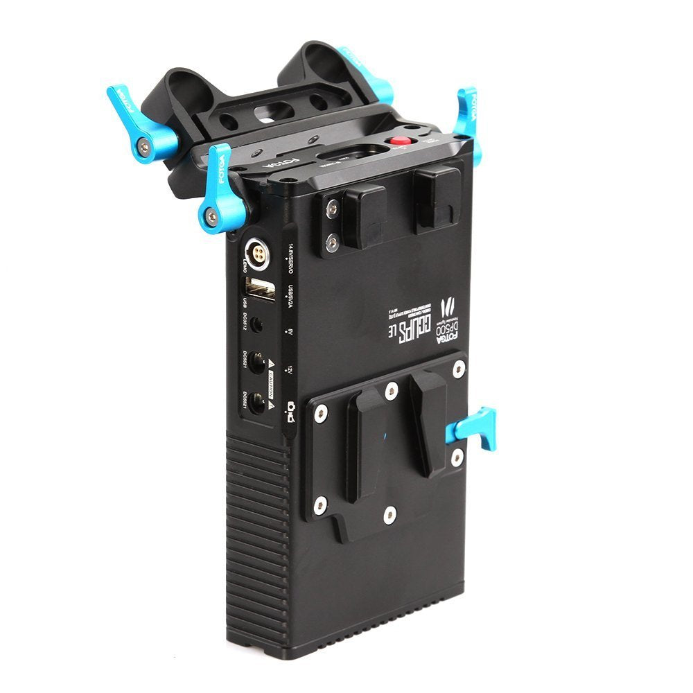 Fotga Dp500 15Mm Rail Power Supply V Mount Battery Plate & Charger For Dslr Mirrorless Camera Monitor Video Transmitter A7/A7R/A7S A9 Gh6 S5Ii Canon R5C R50 R8 R10 Z8 Z9 Bmpcc 4K 6K Pro