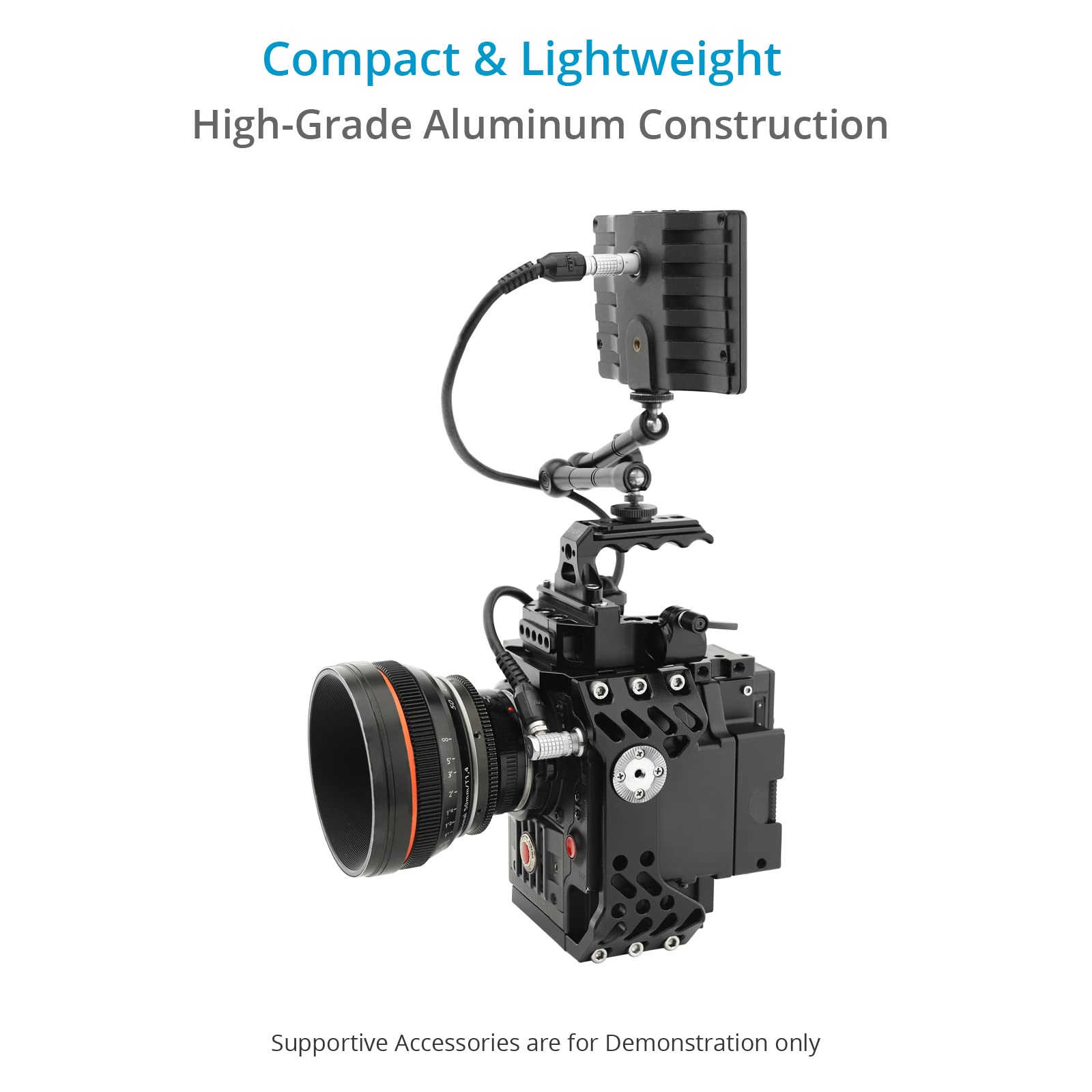 Proaim Snaprig Mini Top Handle For Small/Midsize Dslr Dslm Camera Rigs. Comfortable & Secure Grip. Comes With Anti-Twist Holes & Multiple Threads. (Mth-023)