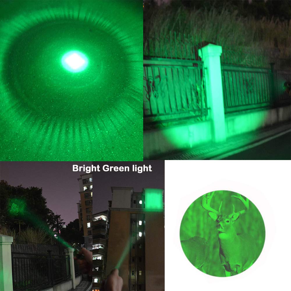 Wayllshine Multicolored Flashlight Pack: Red, Blue, Green, 395 Uv, White Led