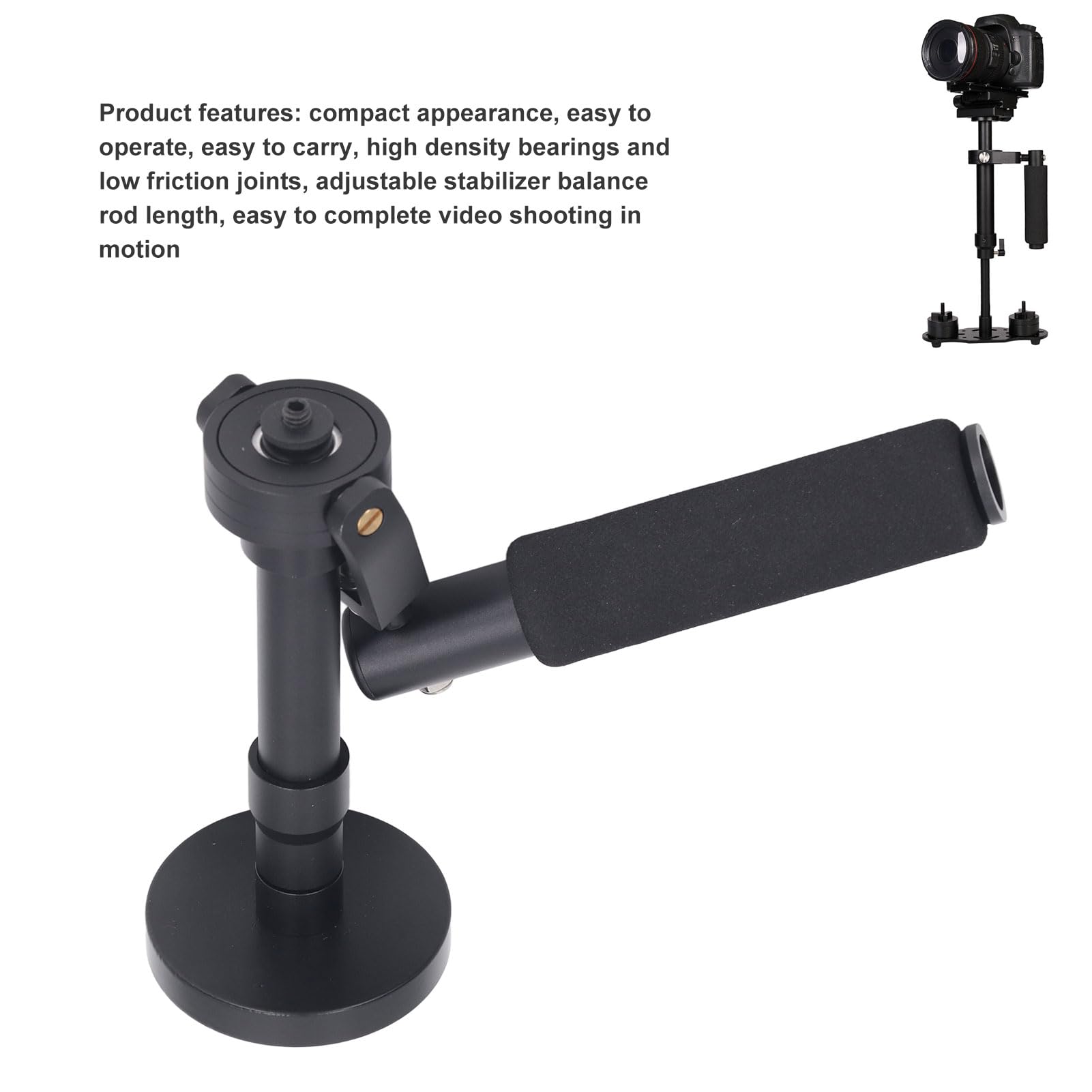 Diyeeni Camera Gimbal Stabilizer, 3 Axis Video Stabilizer For Lightweight Mirrorless Cameras, 1/4 Screw Port, Adjustable Height Handheld Stabilizer Steady, 3.5Kg/8Lb Load