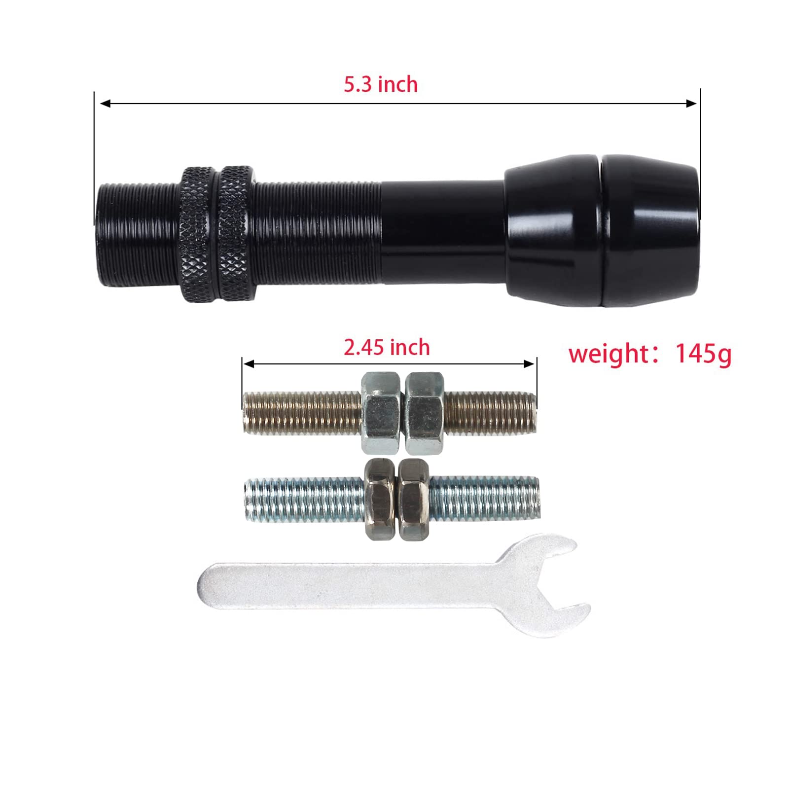Sopoger Bowfishing Reel Seat Mount - Archery Bow Fishing Reel Mount Heavy Duty Aluminum Spinning Reel Seat Set For Compound And Recurve Bow Hunting Fishing Rod (Black)