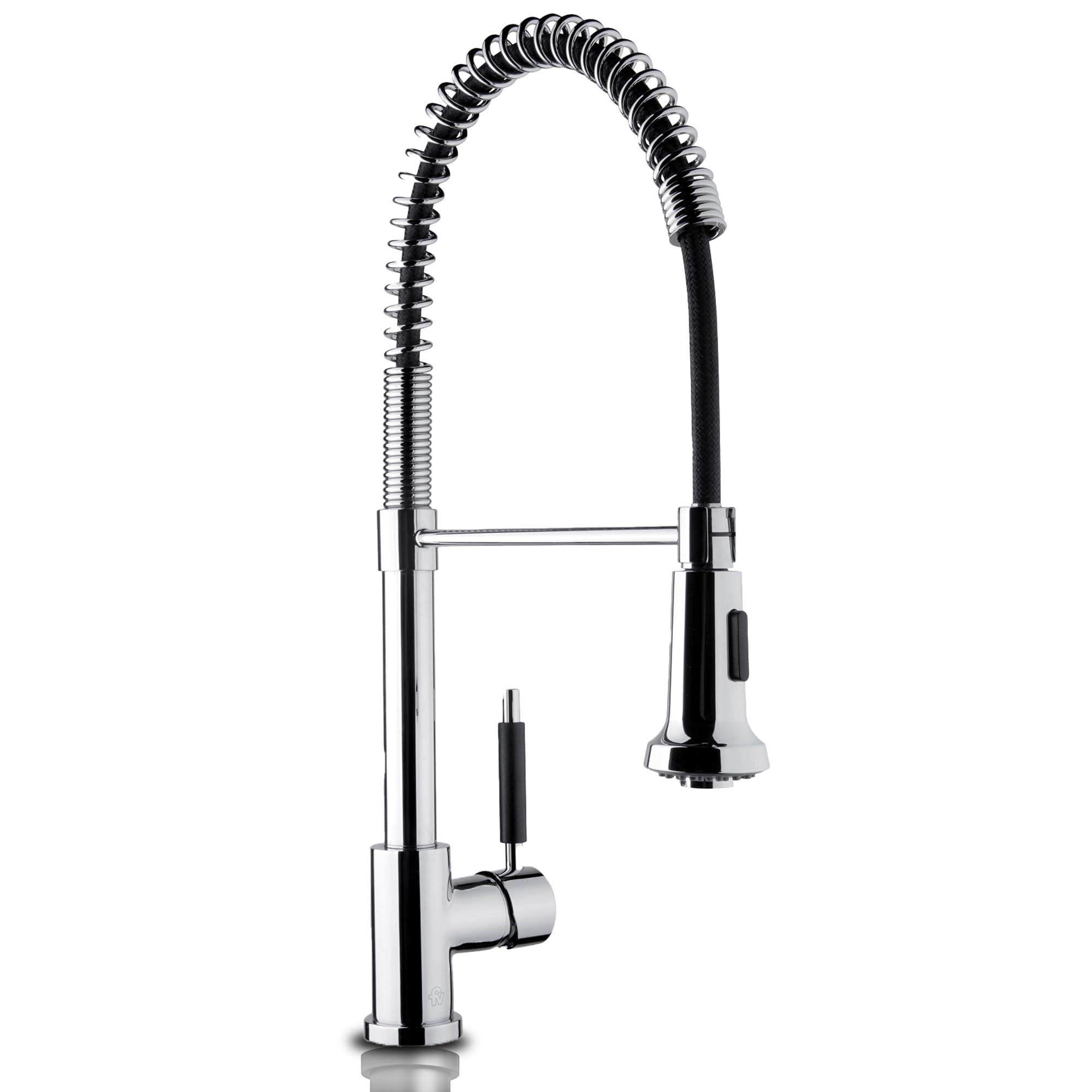 Fv Talampaya - Modern Kitchen Faucet - Chrome Kitchen Faucet - Kitchen Faucet With Sprayer - Faucet For Kitchen Sink - Kitchen Faucets With Pull Down Sprayer - Single-Bowl Faucet - (Chrome)